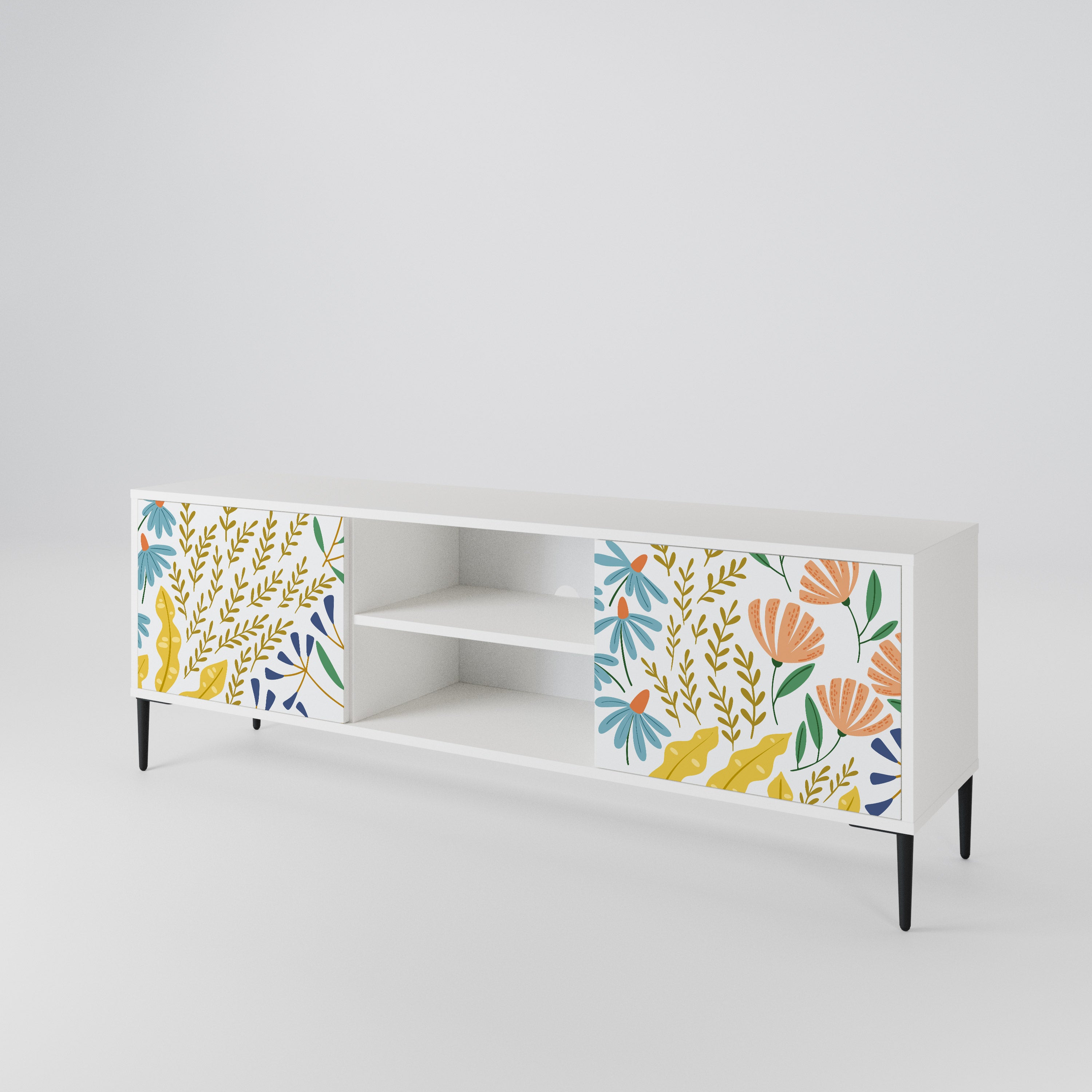 HELLO SPRING Mueble de TV de 2 Puertas