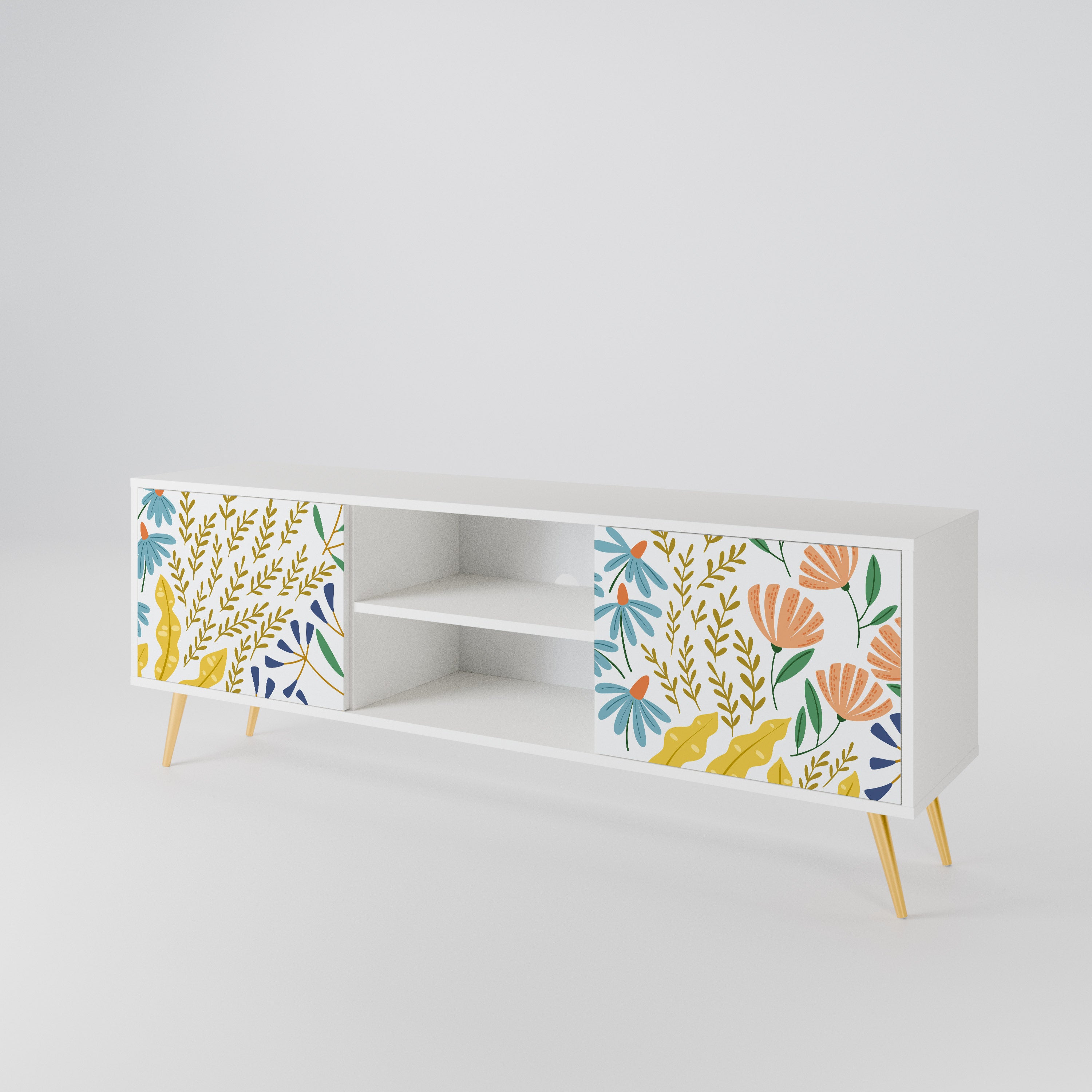 HELLO SPRING Mueble de TV de 2 Puertas
