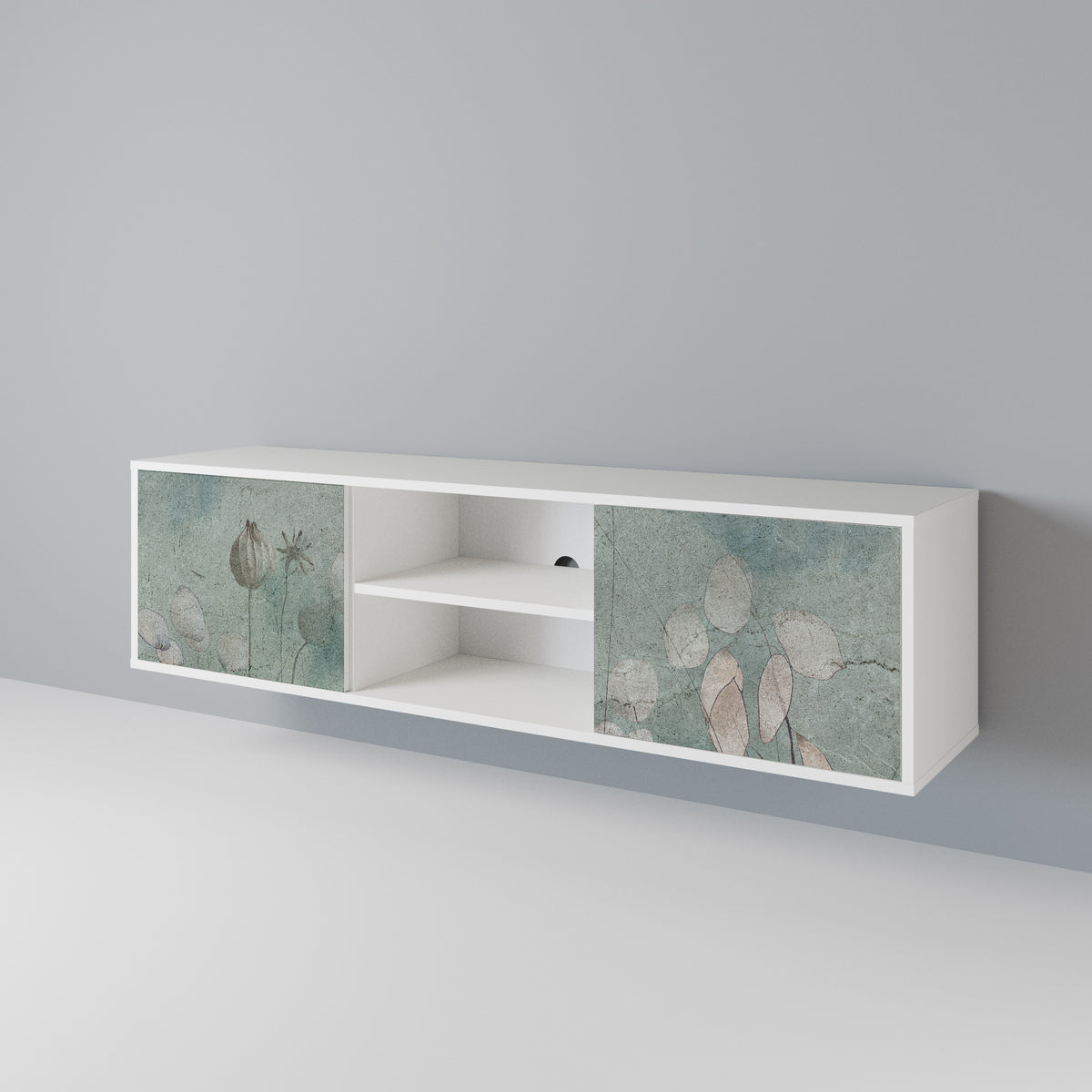 NIGHT LADY Mueble de TV de 2 Puertas