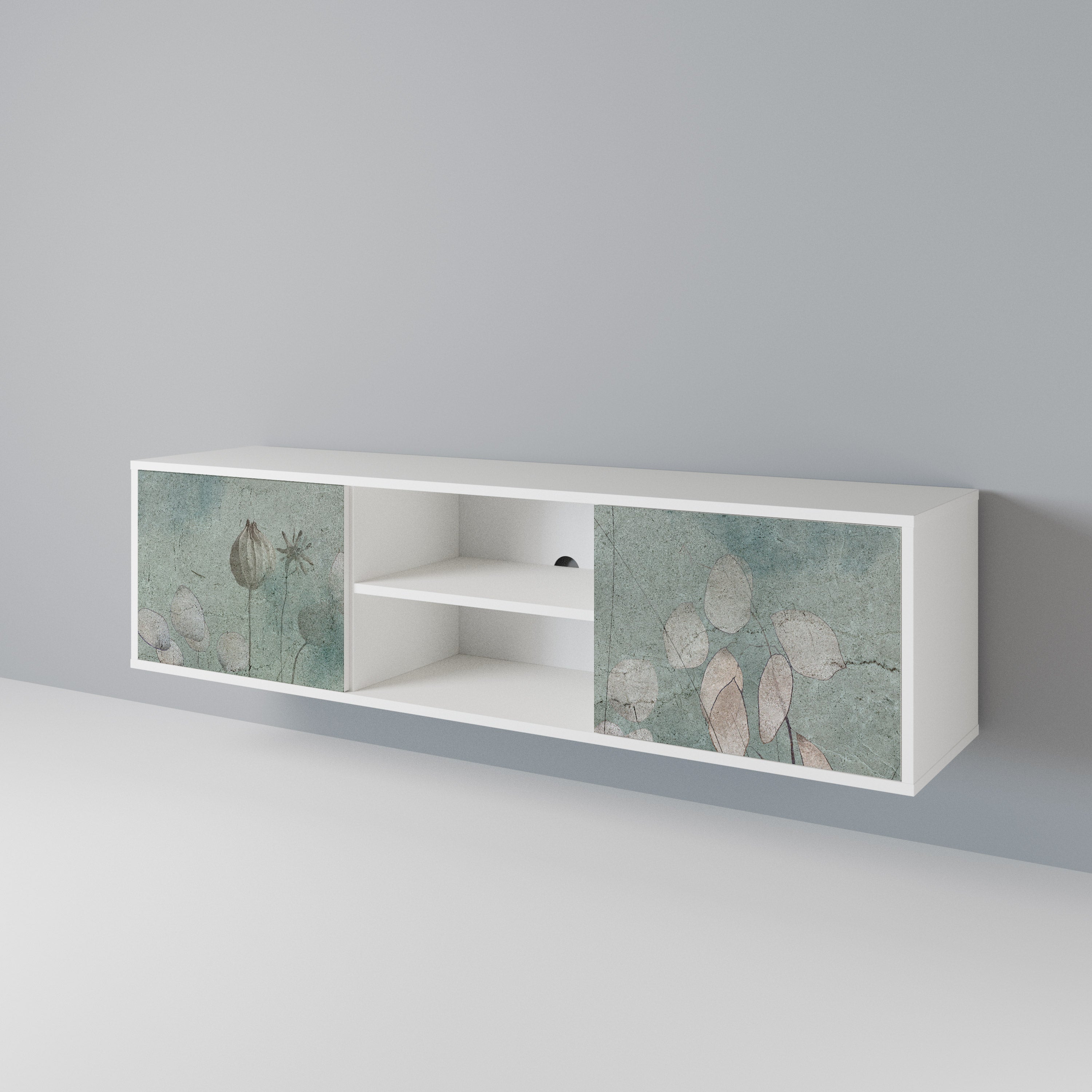 NIGHT LADY Mueble de TV de 2 Puertas