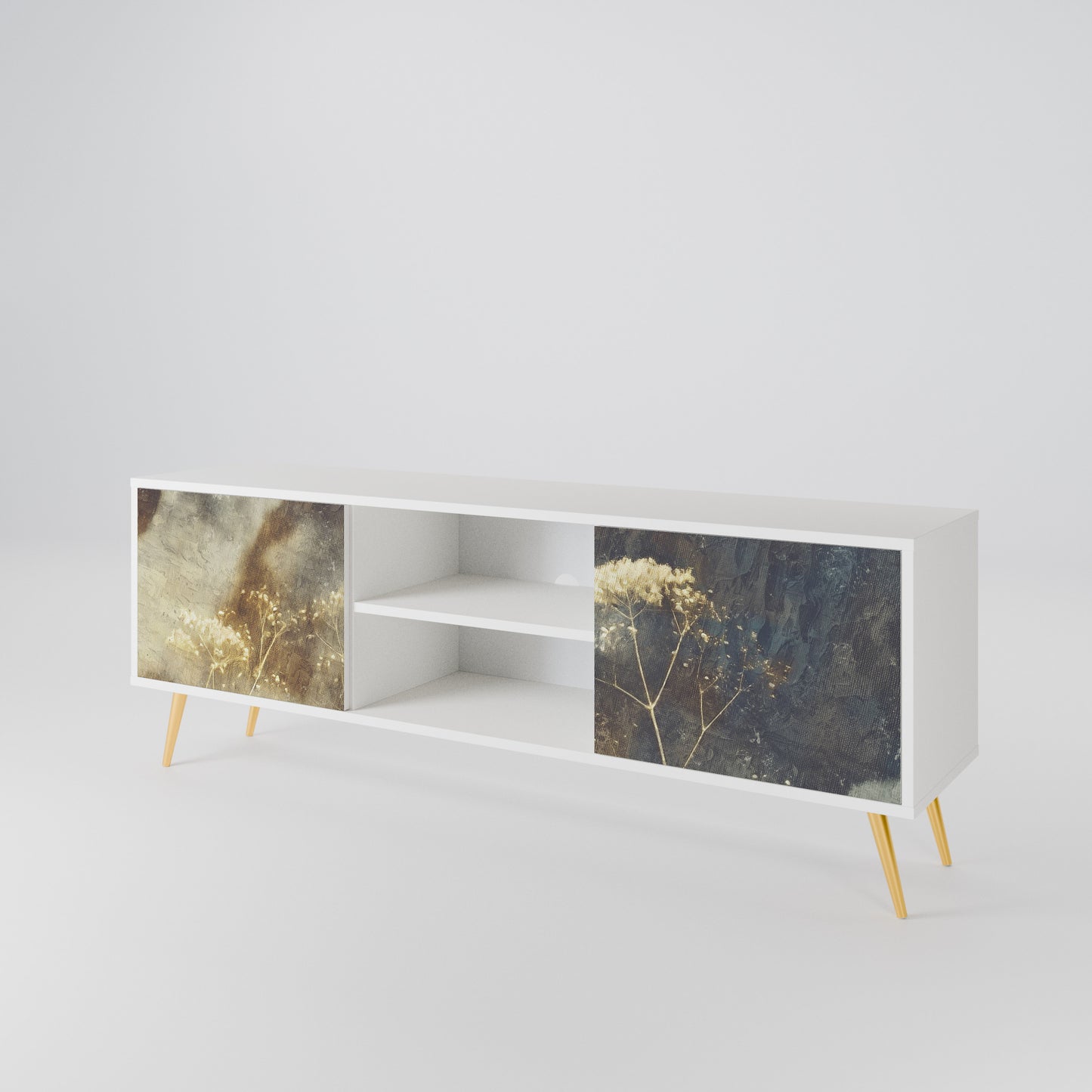 GENTLE POWER Mueble de TV de 2 Puertas