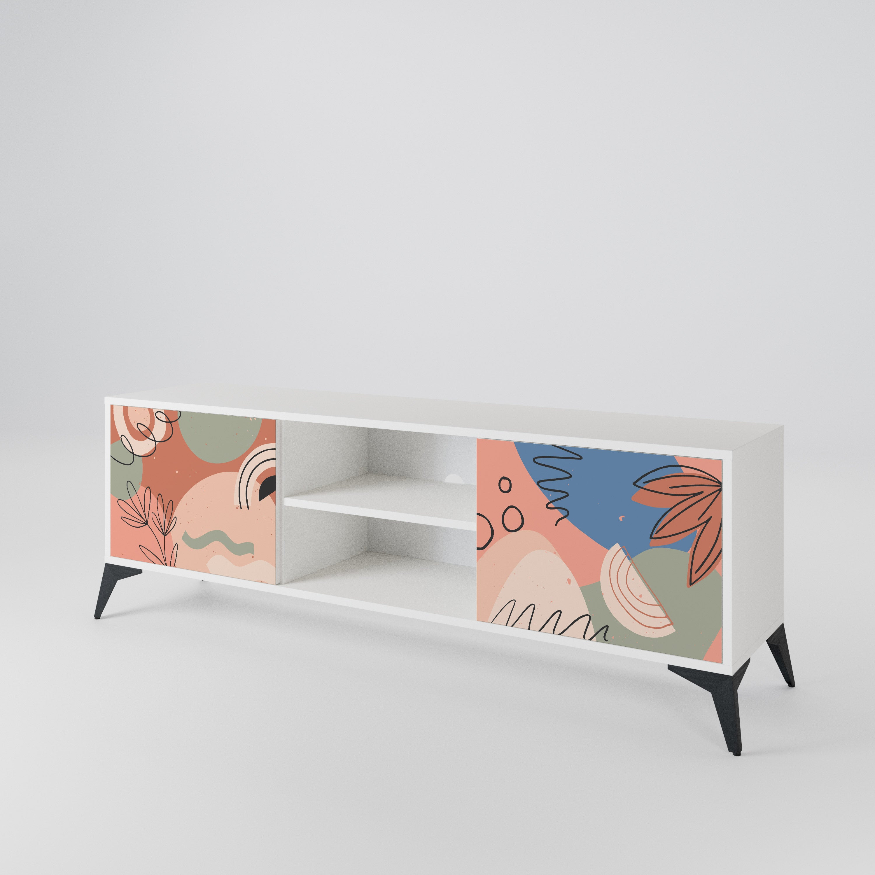PASTEL DESTINY Mueble de TV de 2 Puertas
