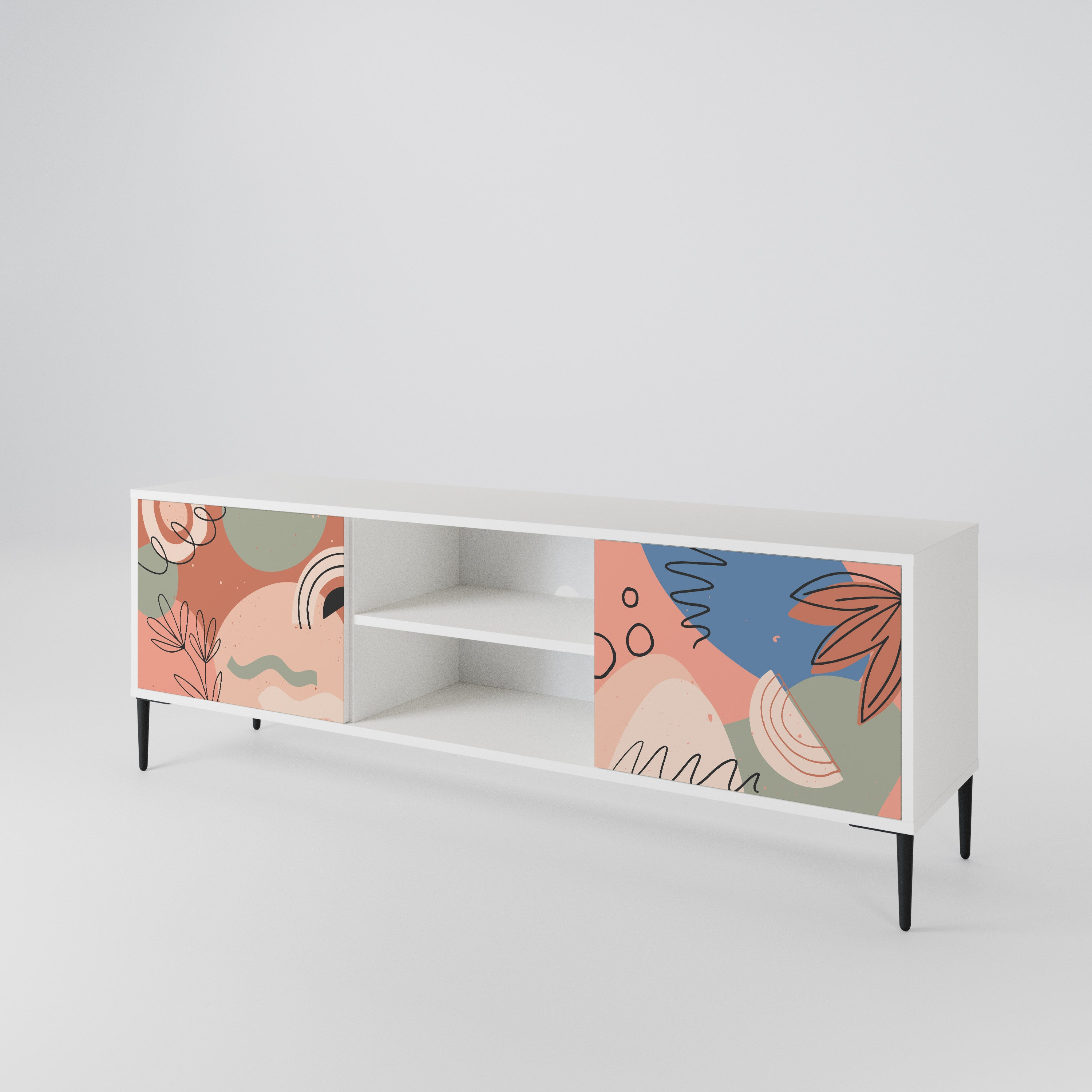PASTEL DESTINY Mueble de TV de 2 Puertas