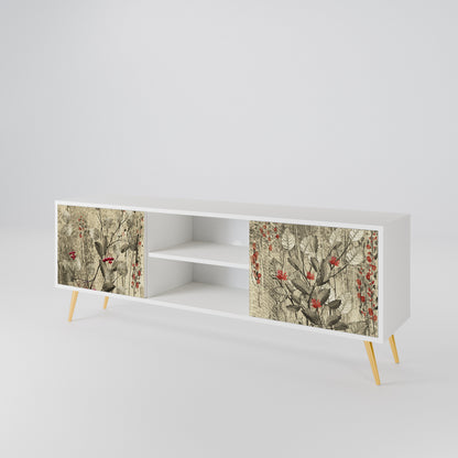 HERBAL GRACE Mueble de TV de 2 Puertas
