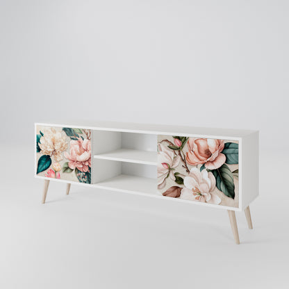 FLORAL GRACE Mueble de TV de 2 Puertas