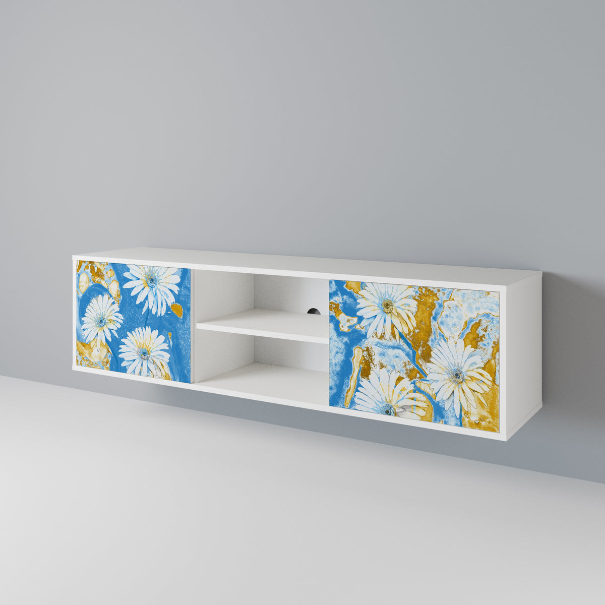 DAISY LUXE Mueble de TV de 2 Puertas