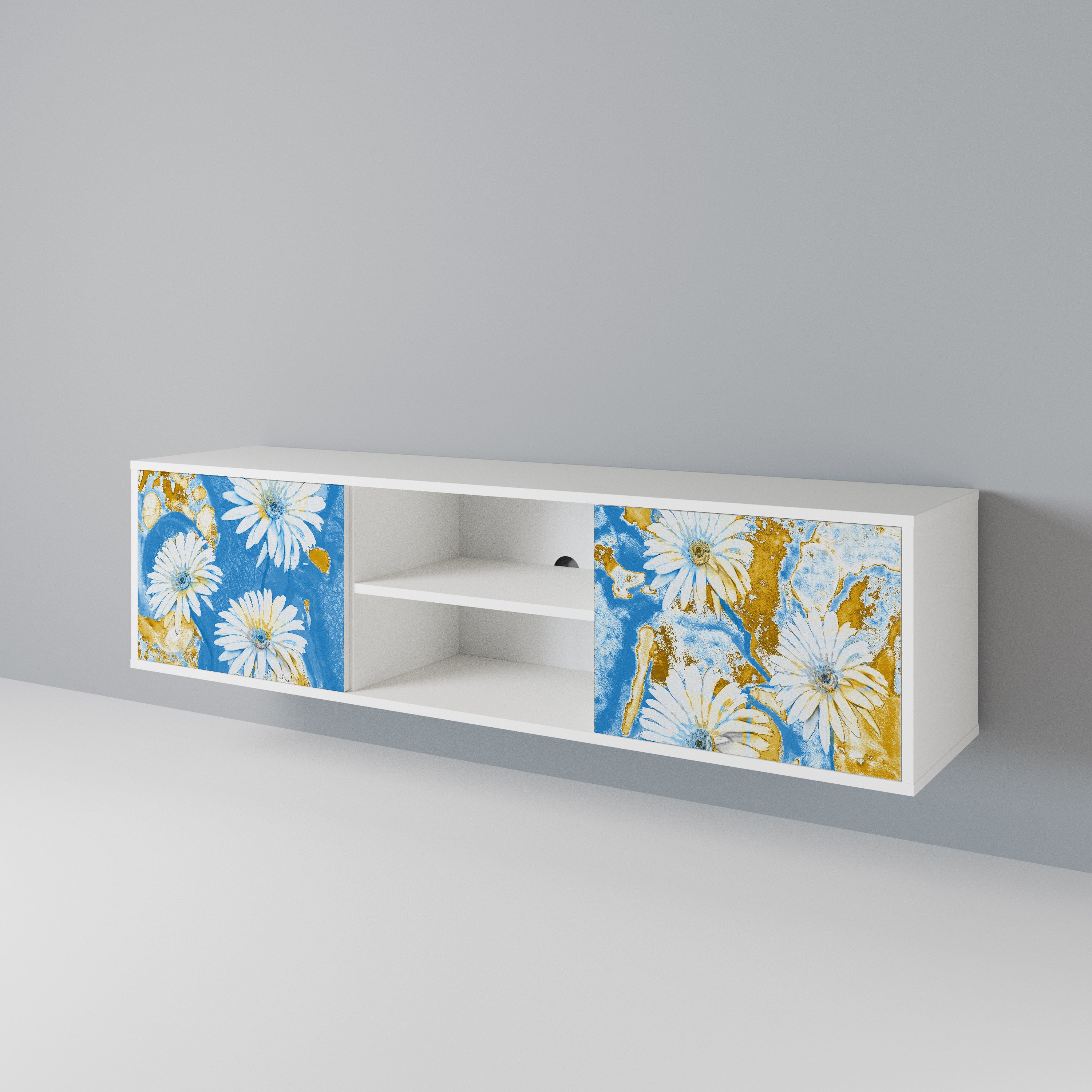 DAISY LUXE Mueble de TV de 2 Puertas