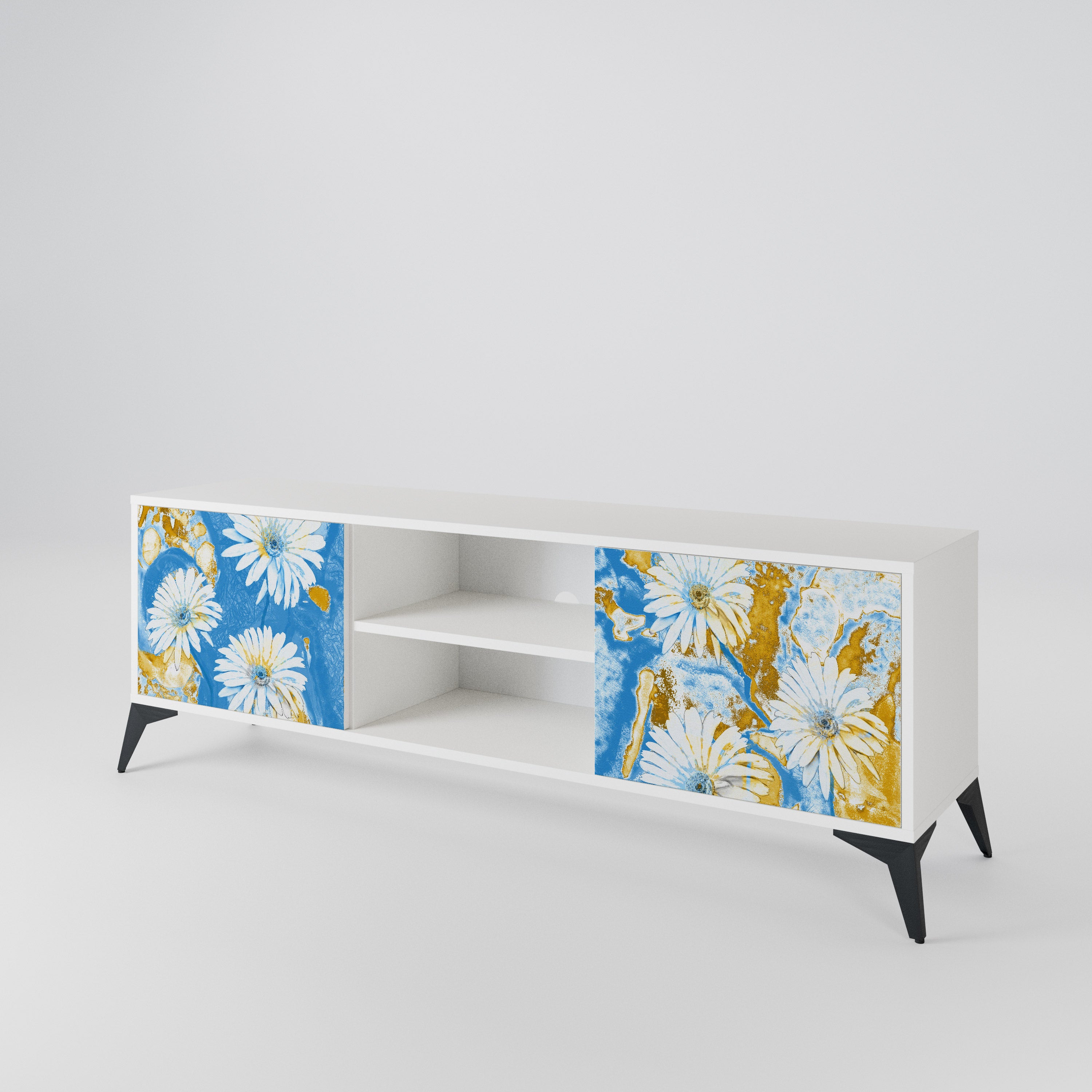 DAISY LUXE Mueble de TV de 2 Puertas