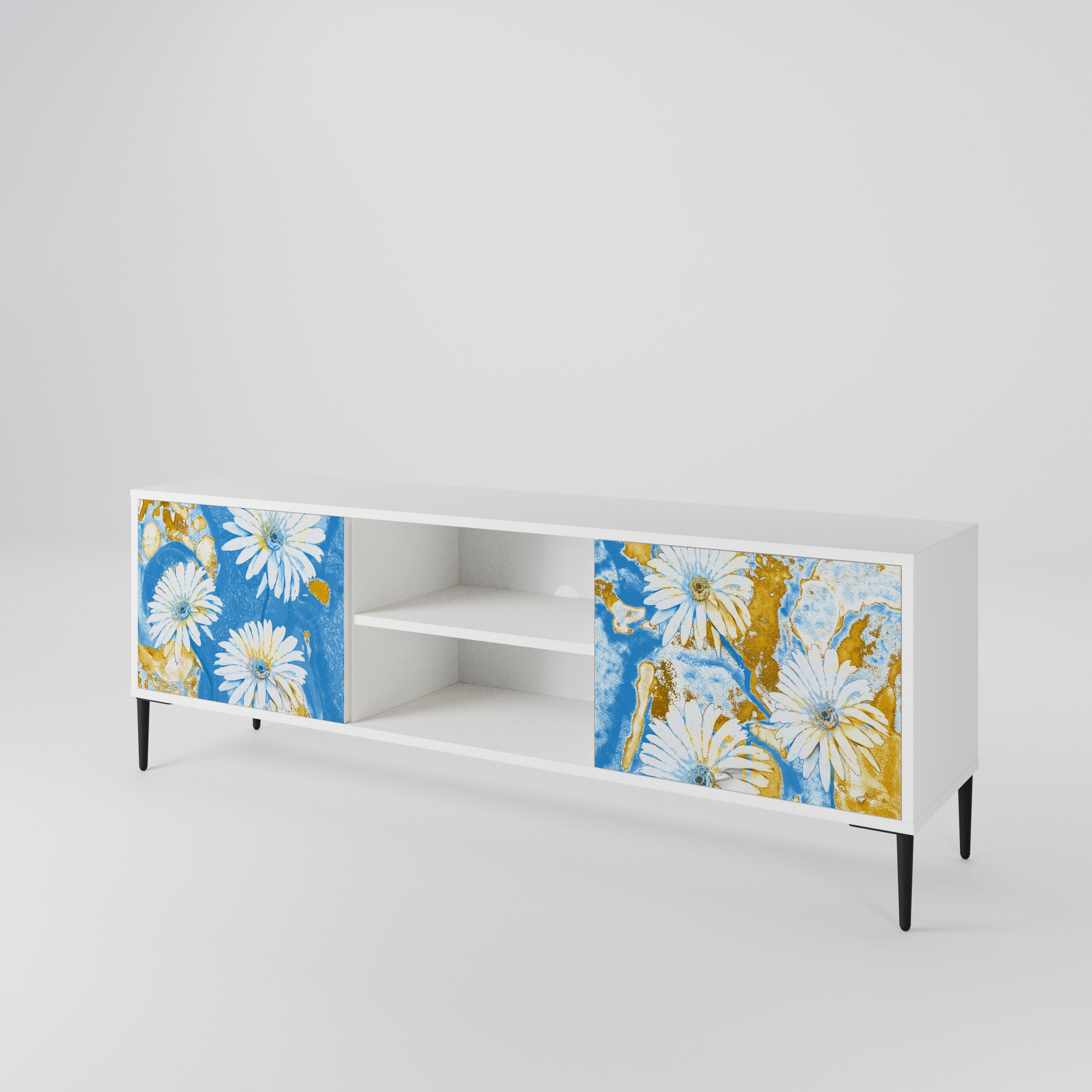 DAISY LUXE Mueble de TV de 2 Puertas