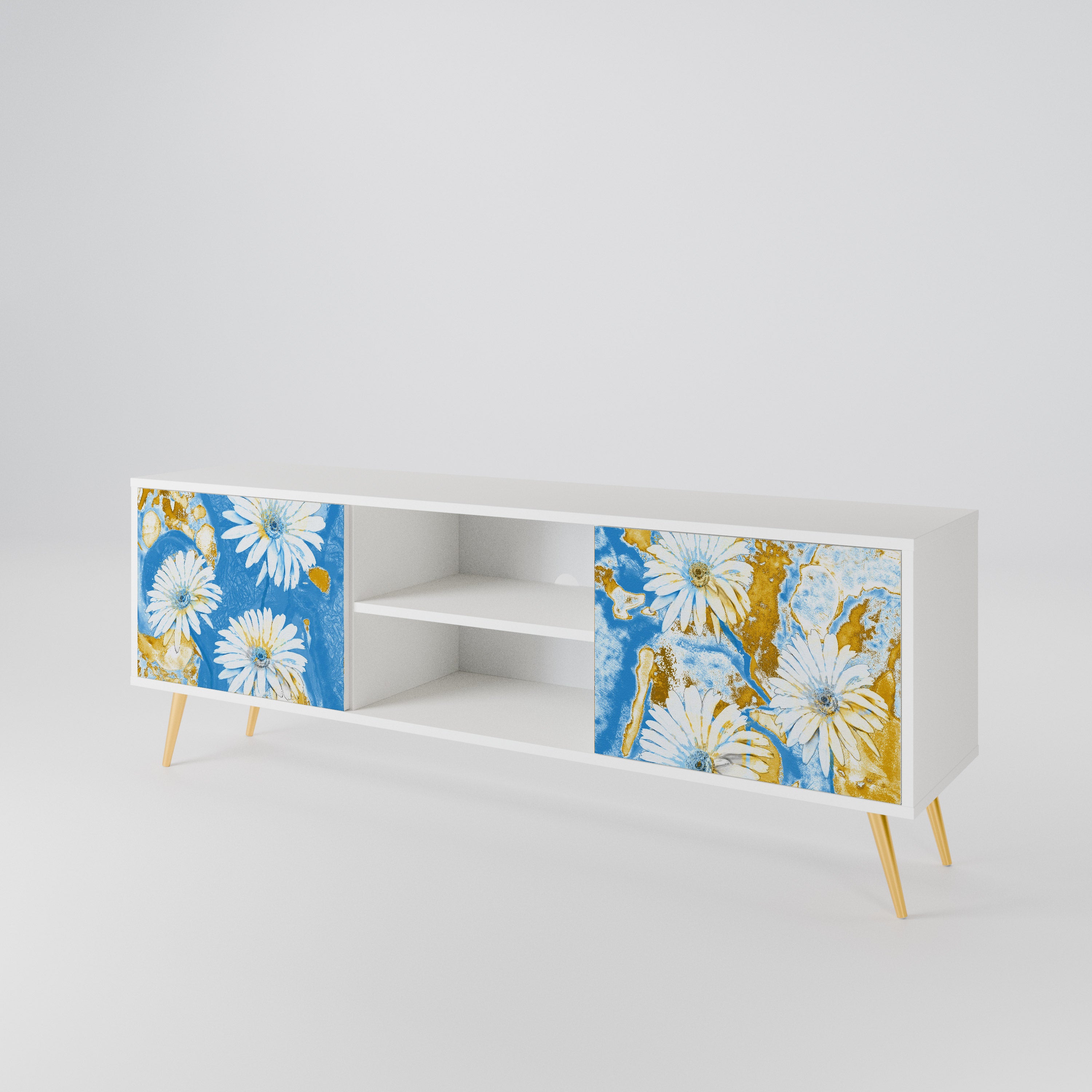 DAISY LUXE Mueble de TV de 2 Puertas