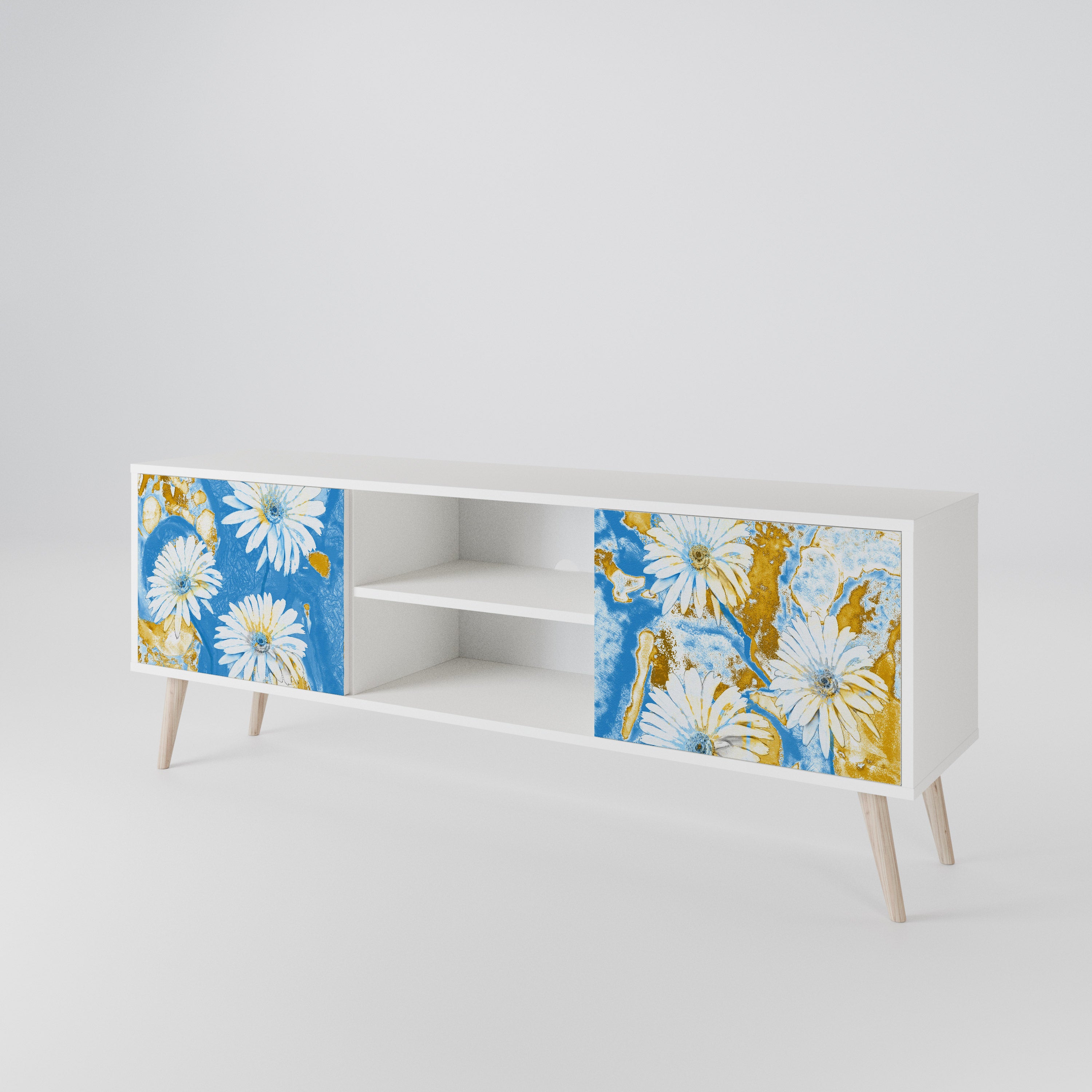 DAISY LUXE Mueble de TV de 2 Puertas