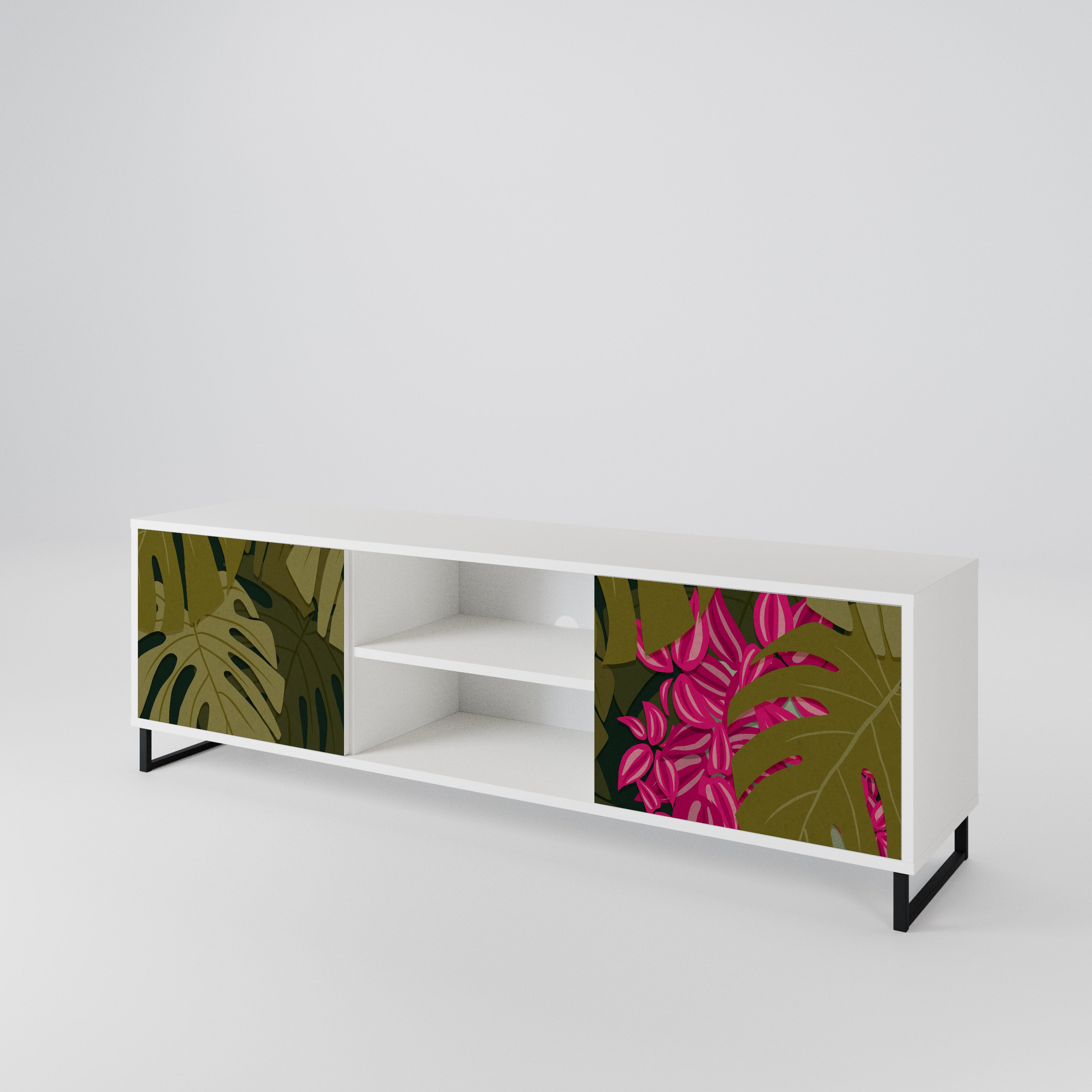 TROPICAL BEAUTY Mueble de TV de 2 Puertas