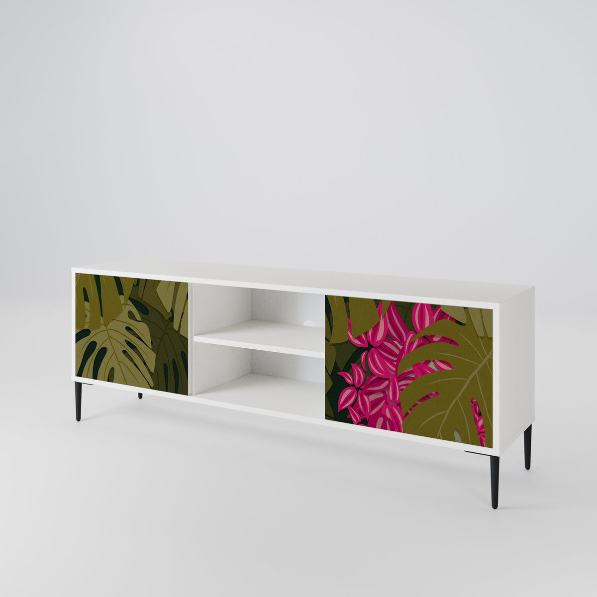 TROPICAL BEAUTY Mueble de TV de 2 Puertas