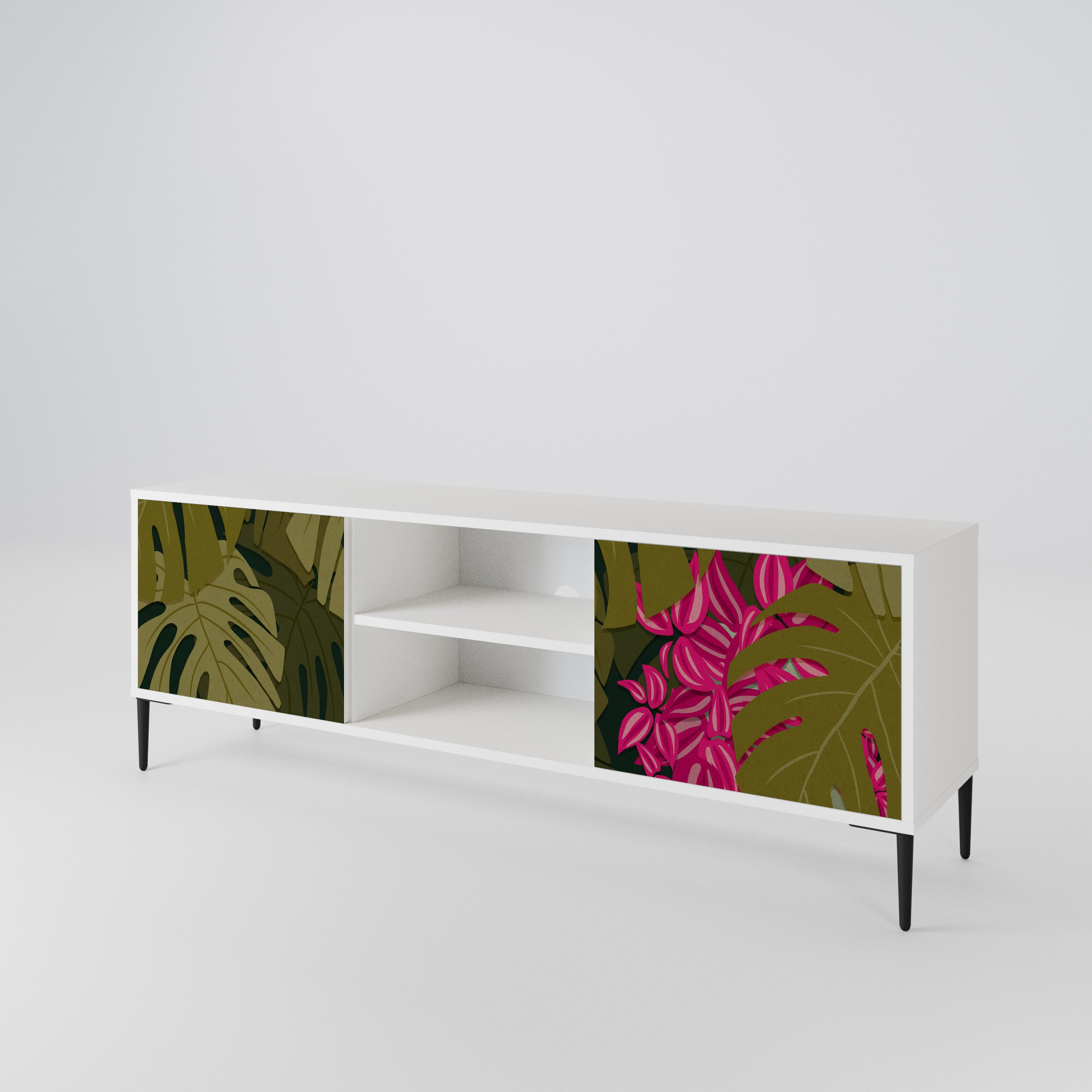 TROPICAL BEAUTY Mueble de TV de 2 Puertas