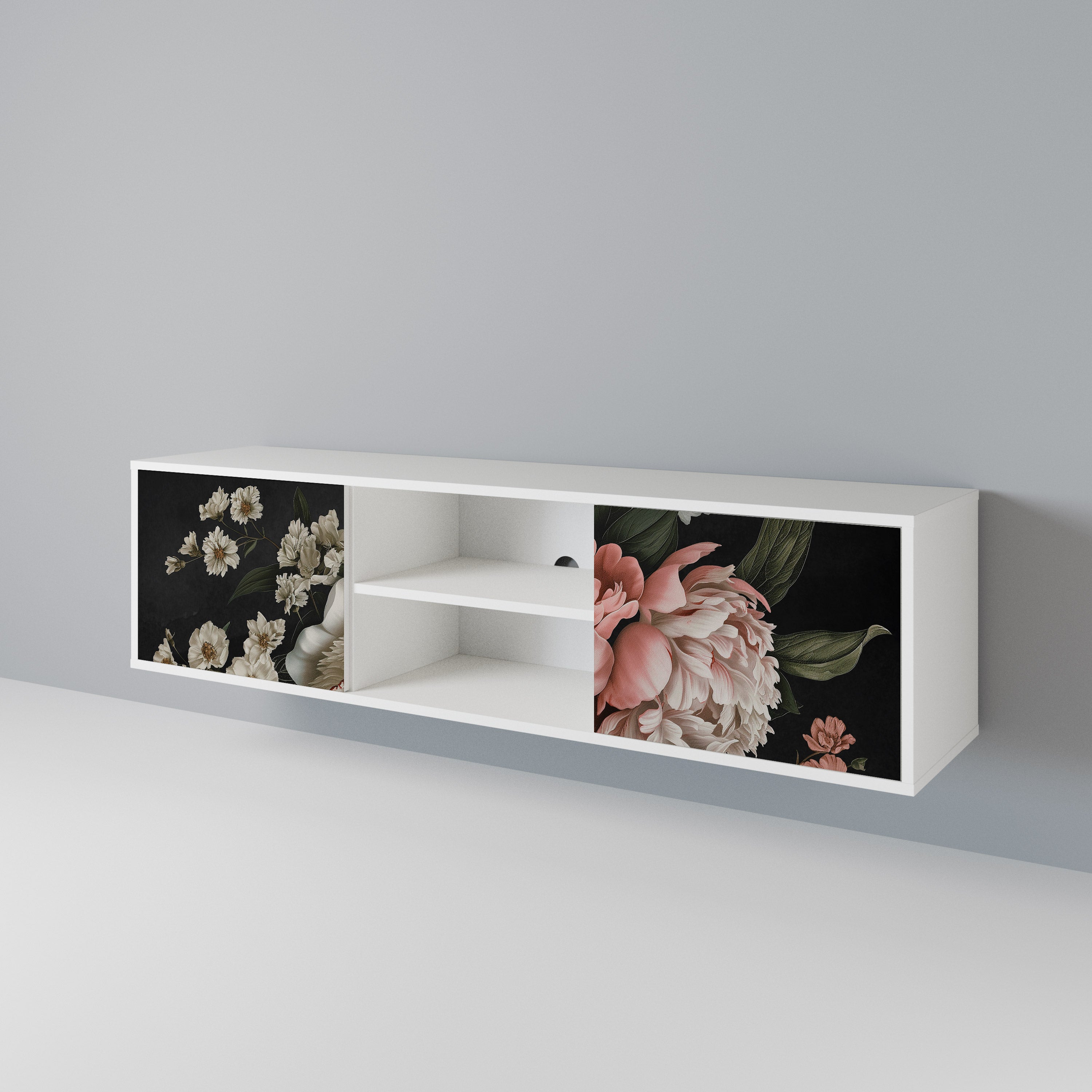 LUSH ELEGANCE Mueble de TV de 2 Puertas