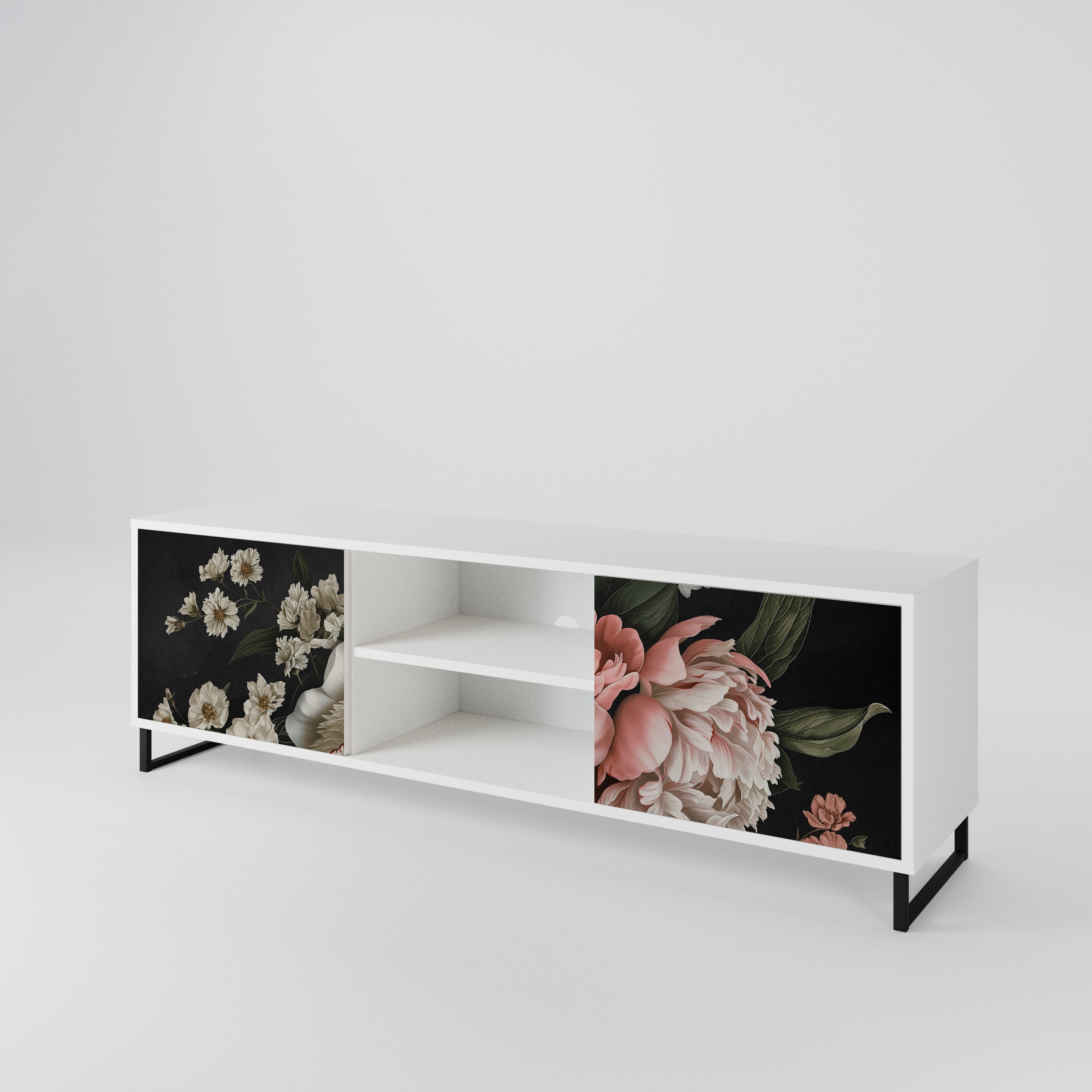LUSH ELEGANCE Mueble de TV de 2 Puertas