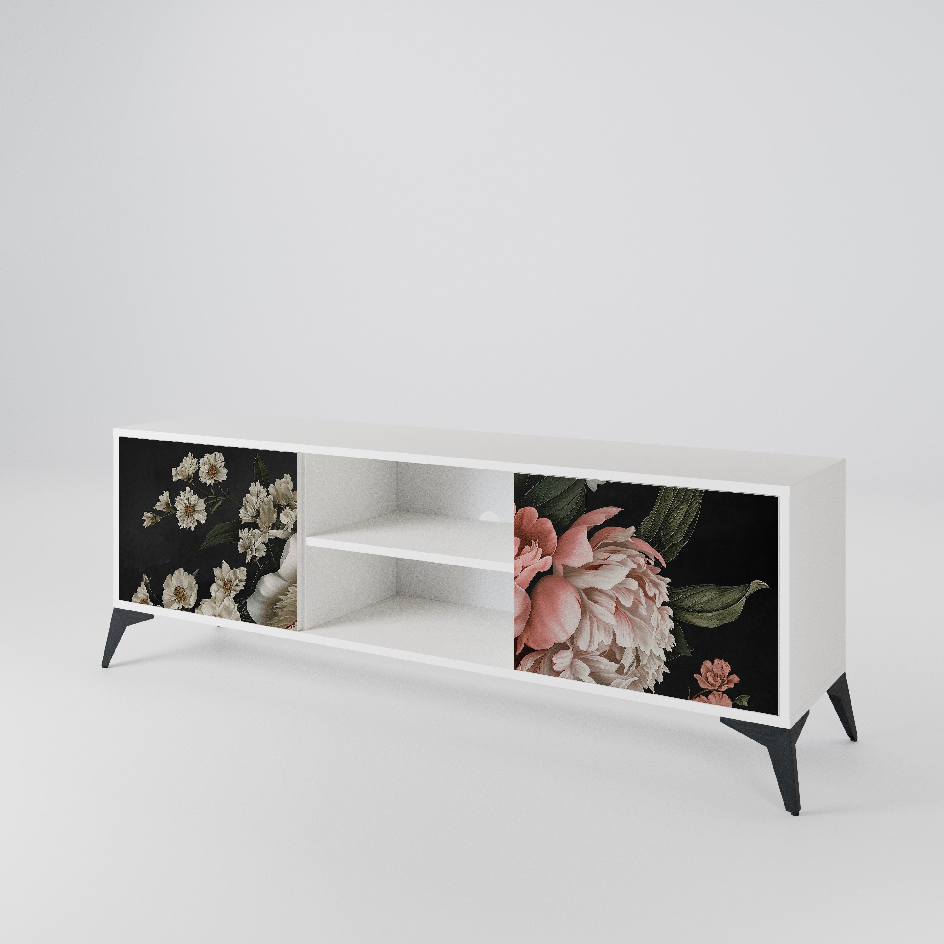 LUSH ELEGANCE Mueble de TV de 2 Puertas
