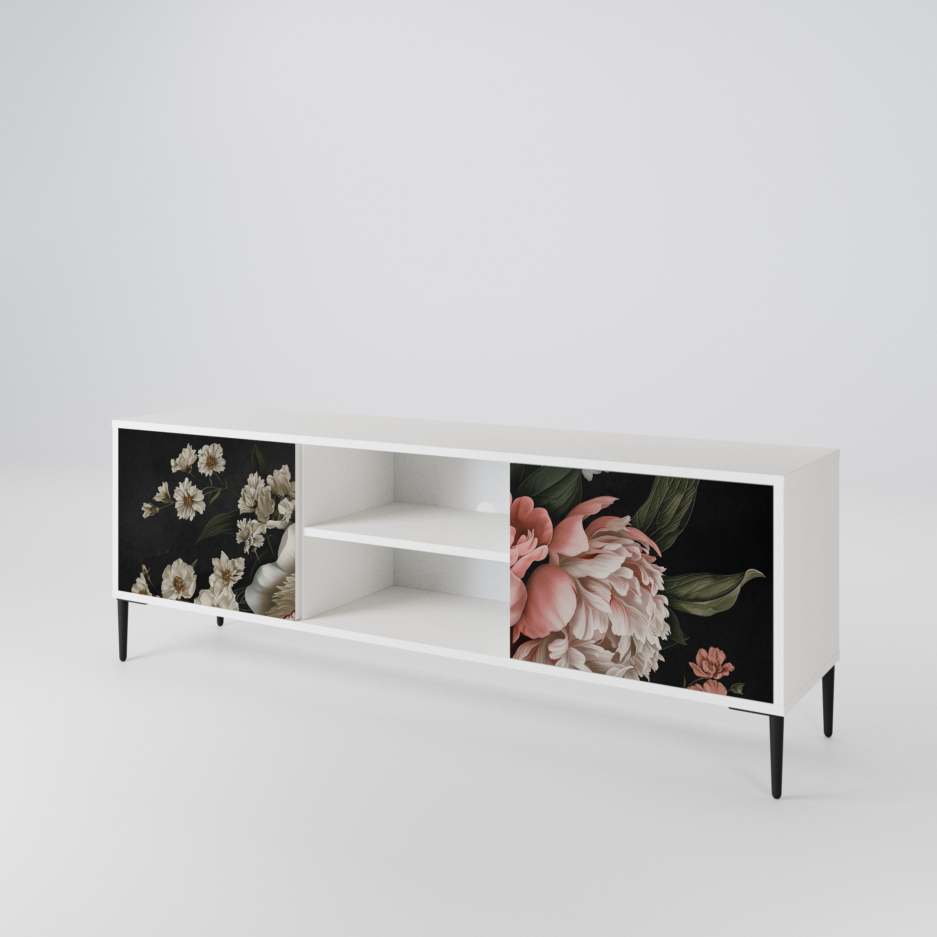 LUSH ELEGANCE Mueble de TV de 2 Puertas