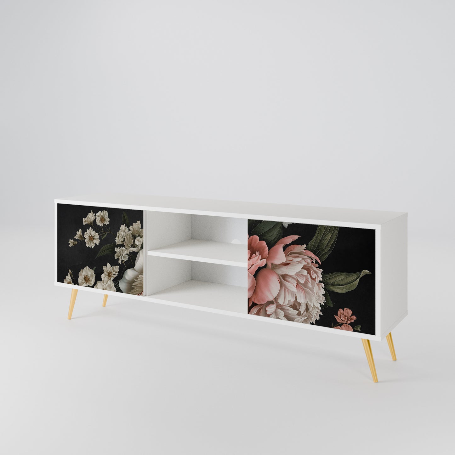 LUSH ELEGANCE Mueble de TV de 2 Puertas