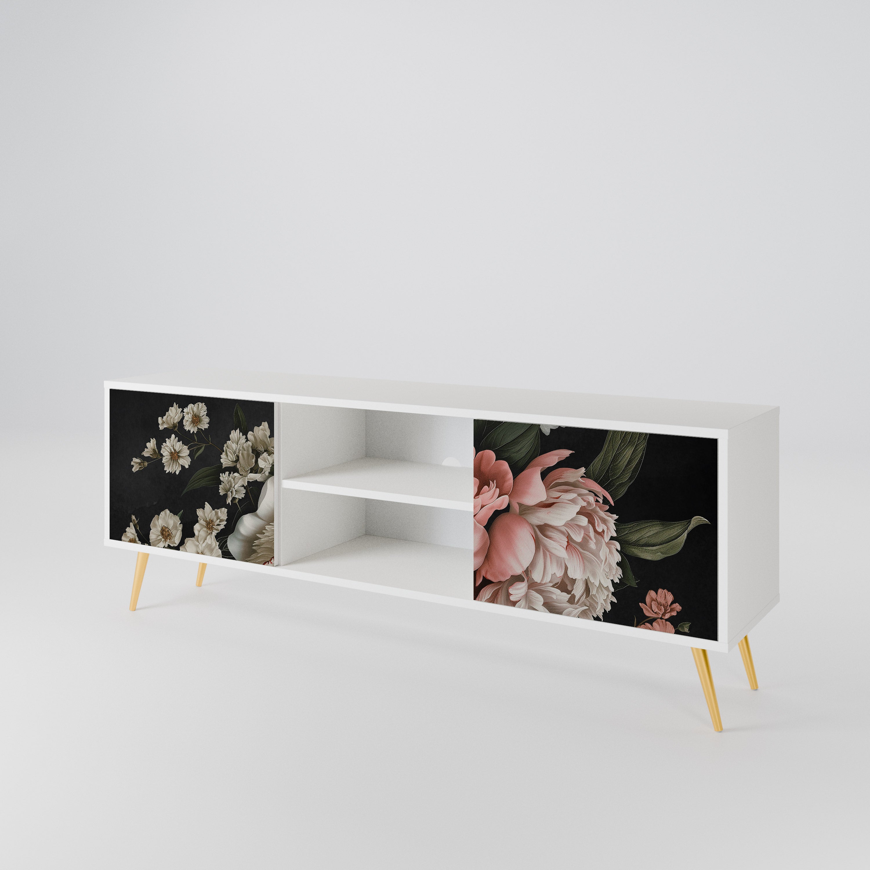 LUSH ELEGANCE Mueble de TV de 2 Puertas
