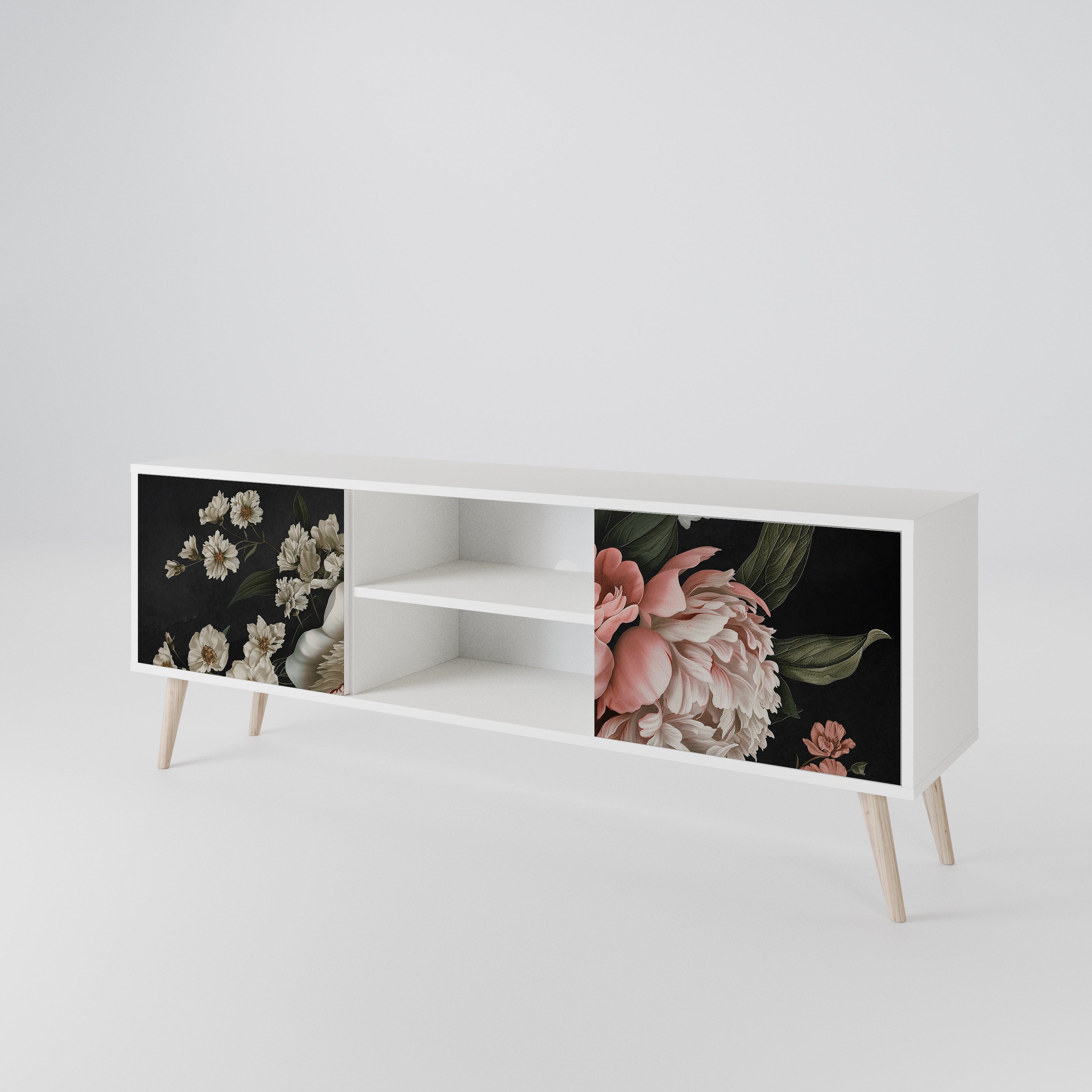 LUSH ELEGANCE Mueble de TV de 2 Puertas