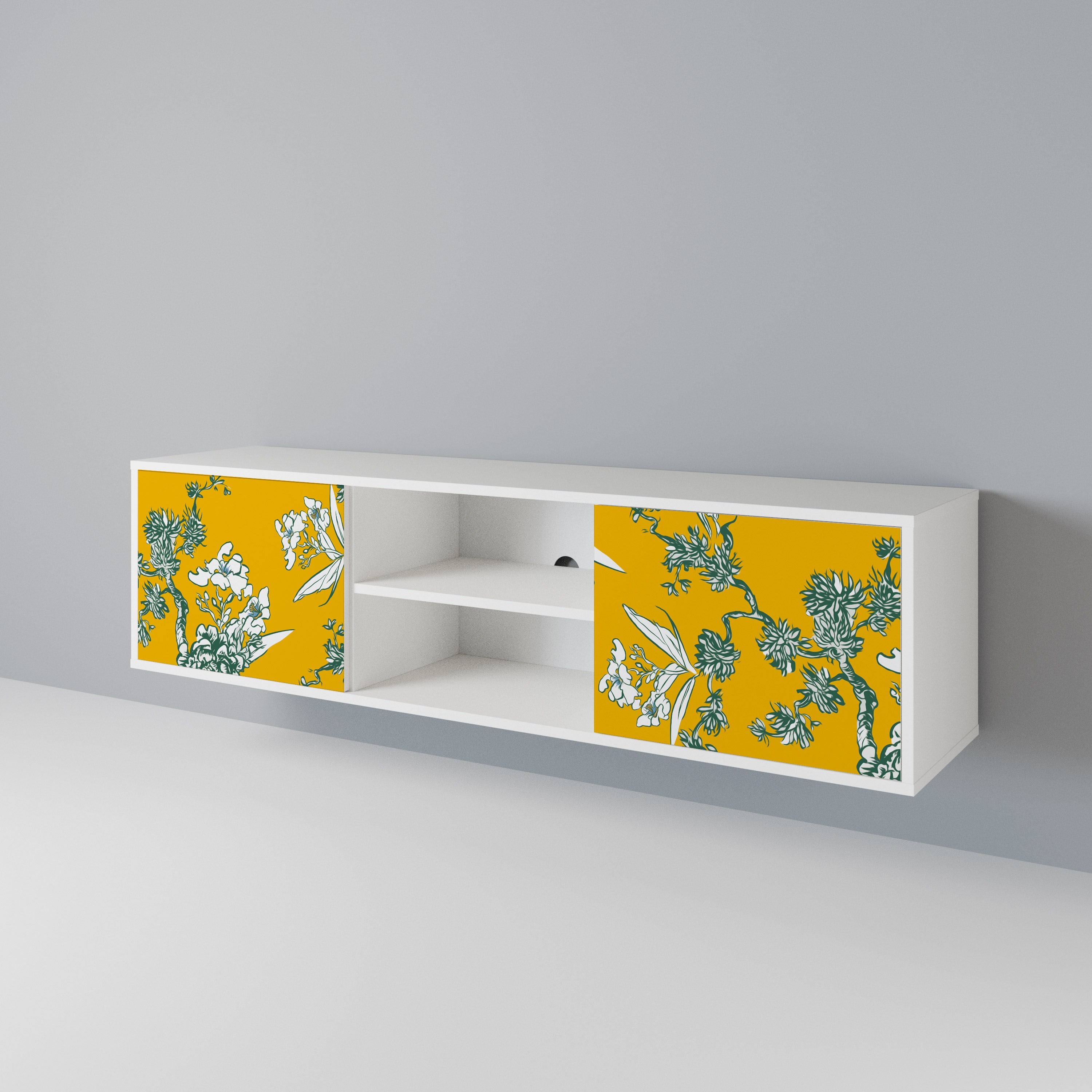 YELLOW CHINOISERIE Mueble de TV de 2 Puertas
