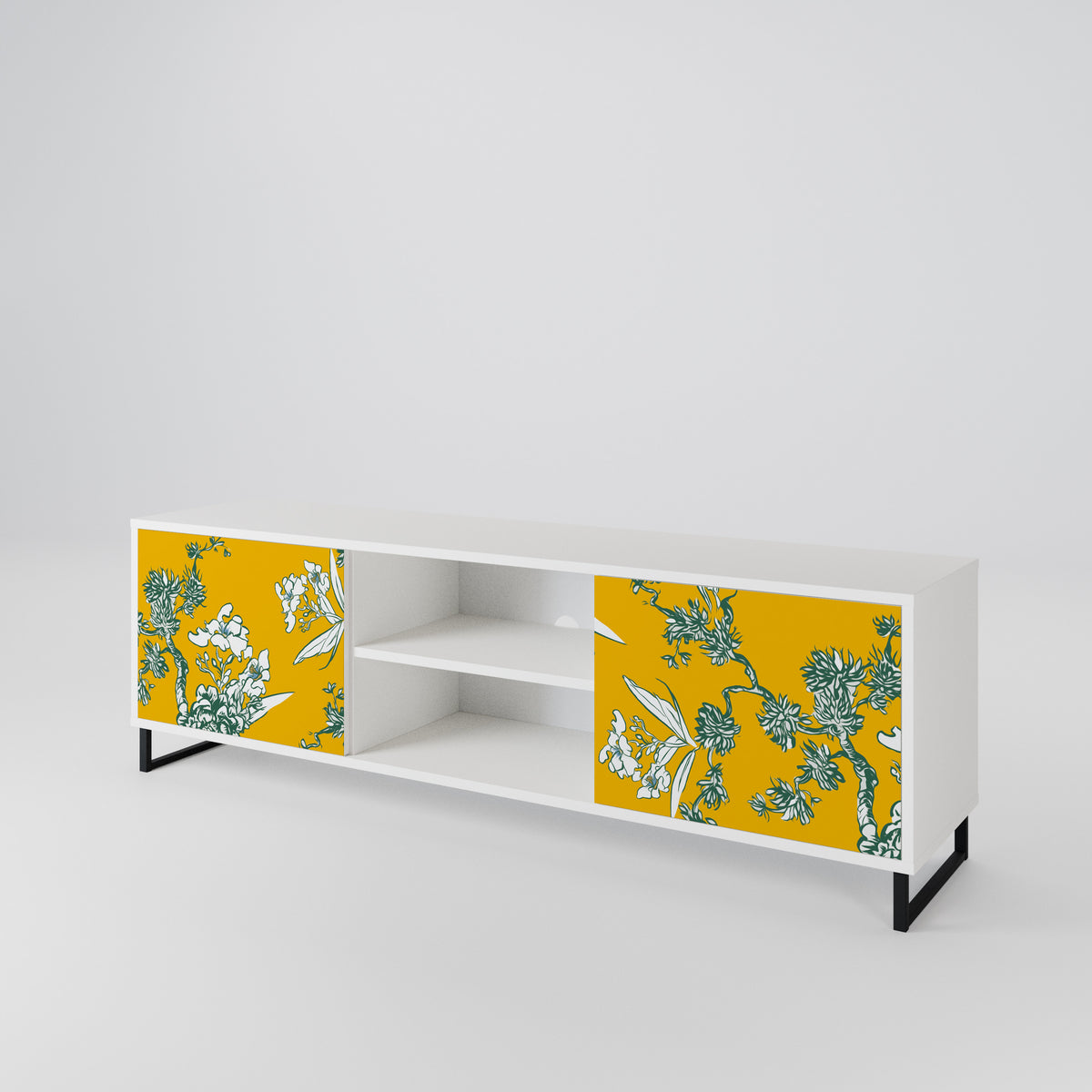 YELLOW CHINOISERIE Mueble de TV de 2 Puertas