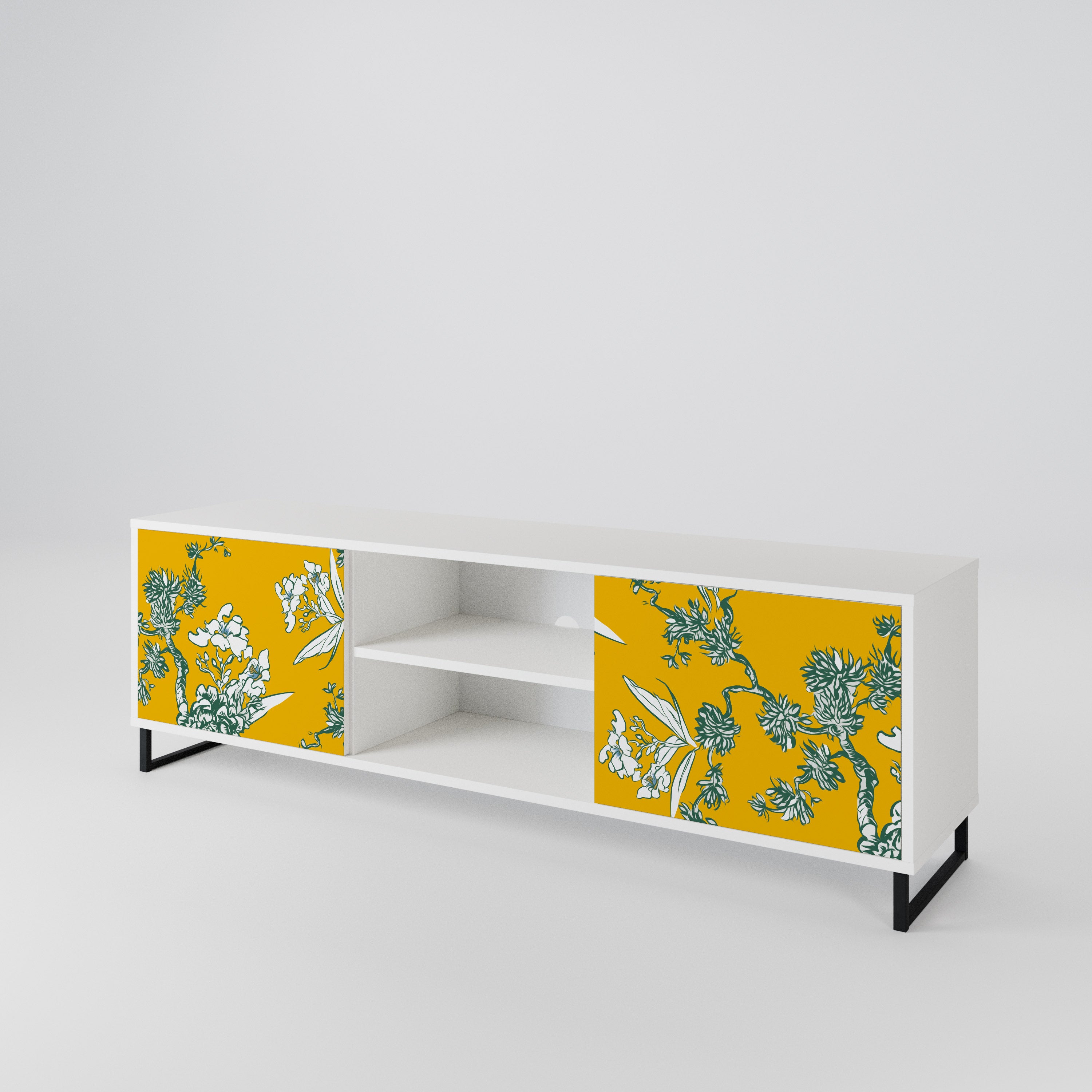 YELLOW CHINOISERIE Mueble de TV de 2 Puertas