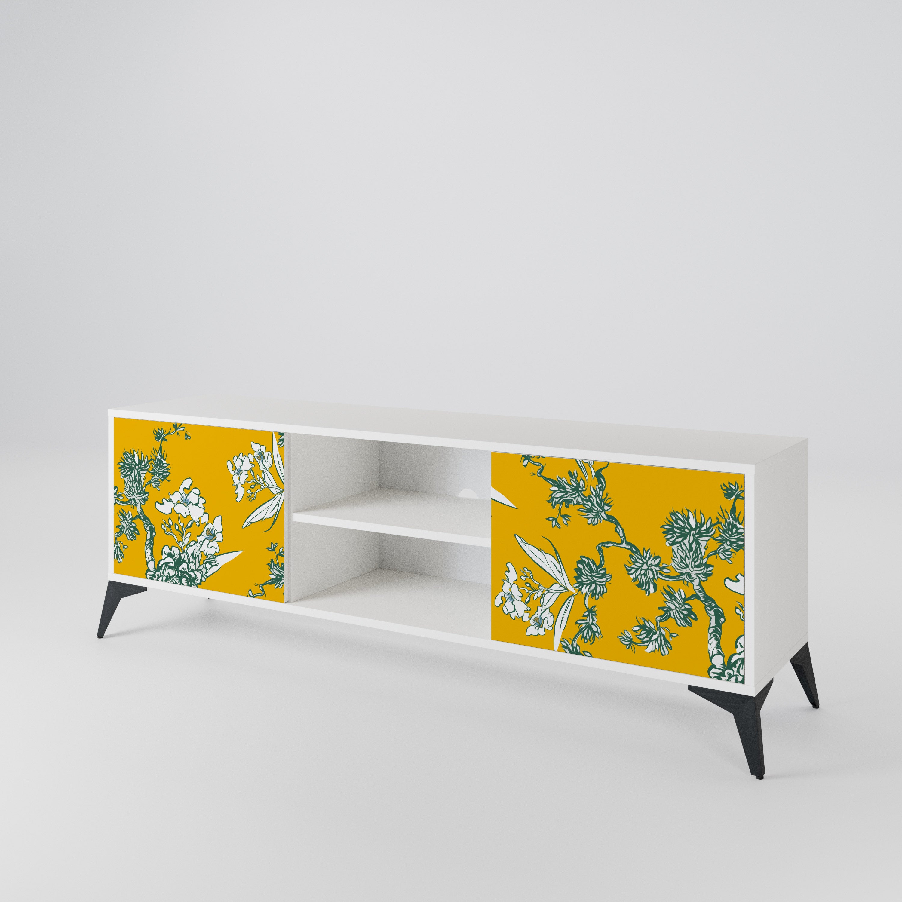 YELLOW CHINOISERIE Mueble de TV de 2 Puertas