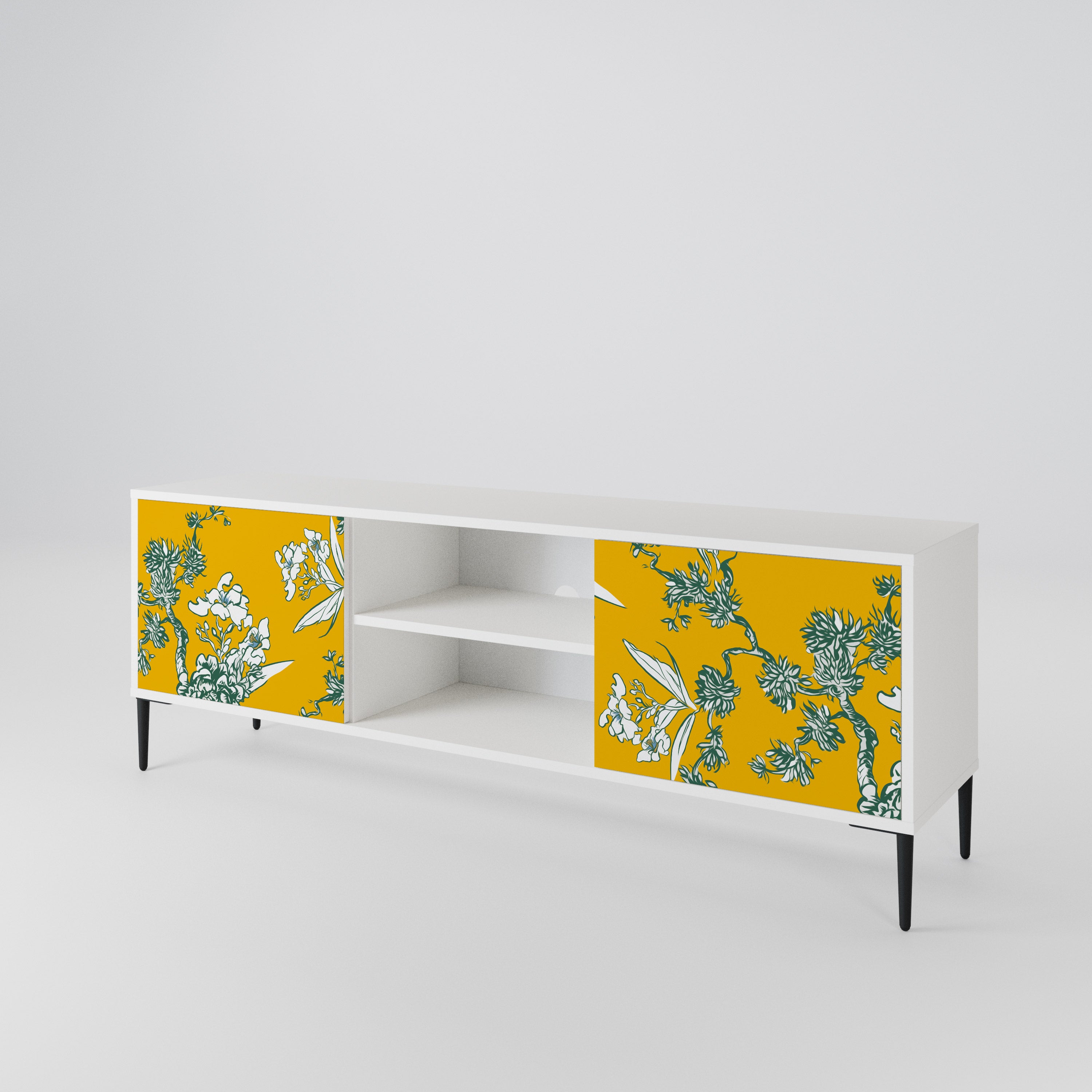 YELLOW CHINOISERIE Mueble de TV de 2 Puertas
