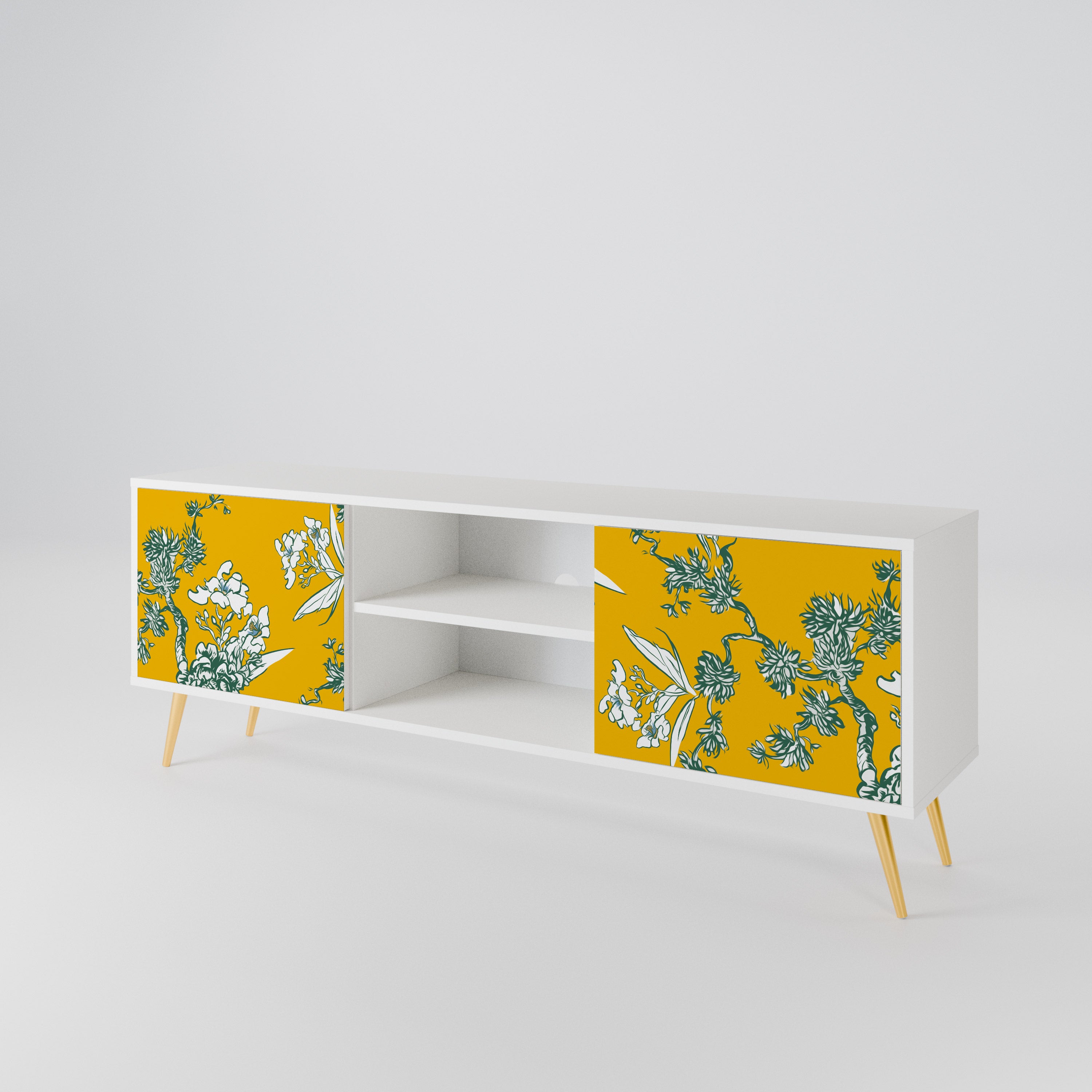 YELLOW CHINOISERIE Mueble de TV de 2 Puertas