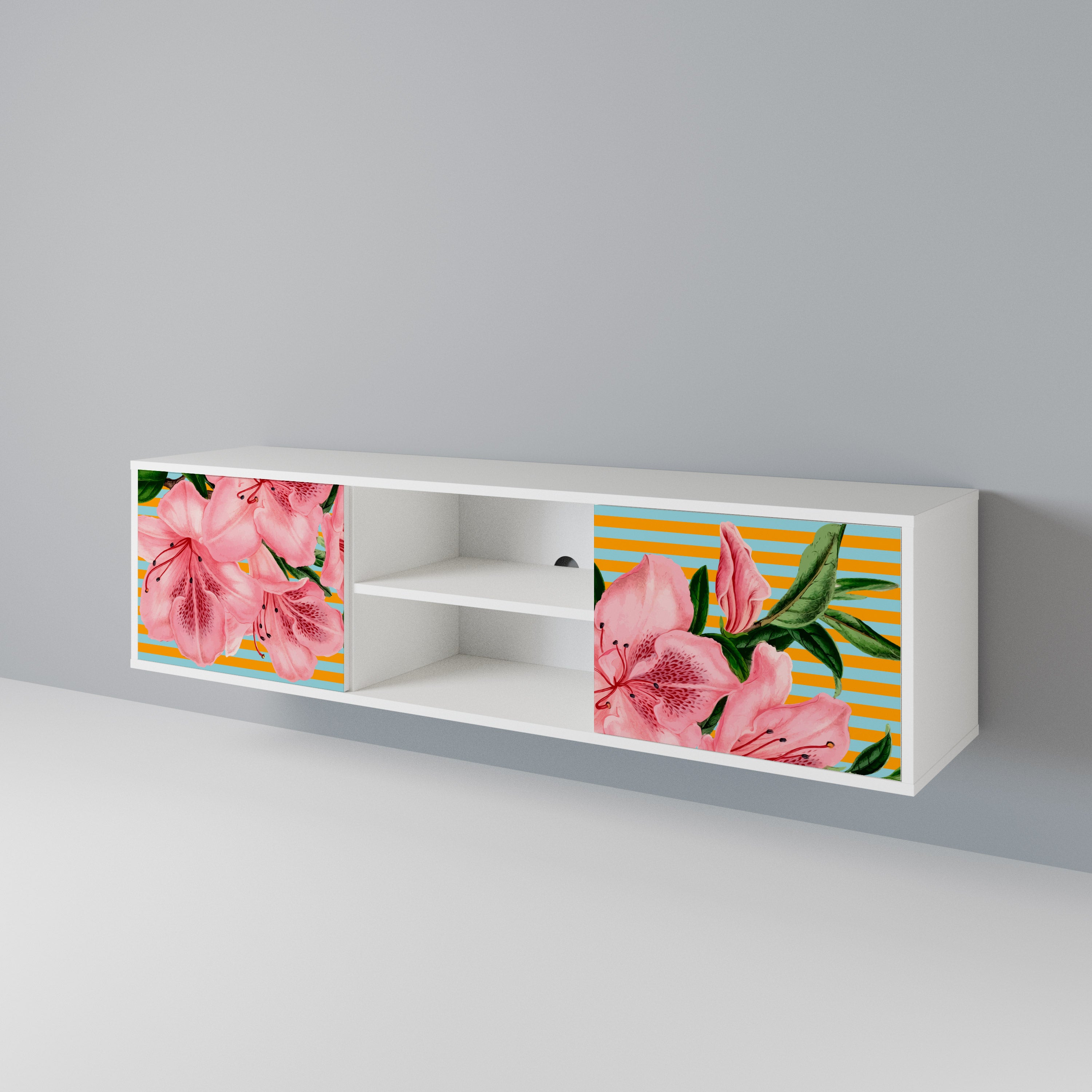 FRAGILE BEAUTY Mueble de TV de 2 Puertas