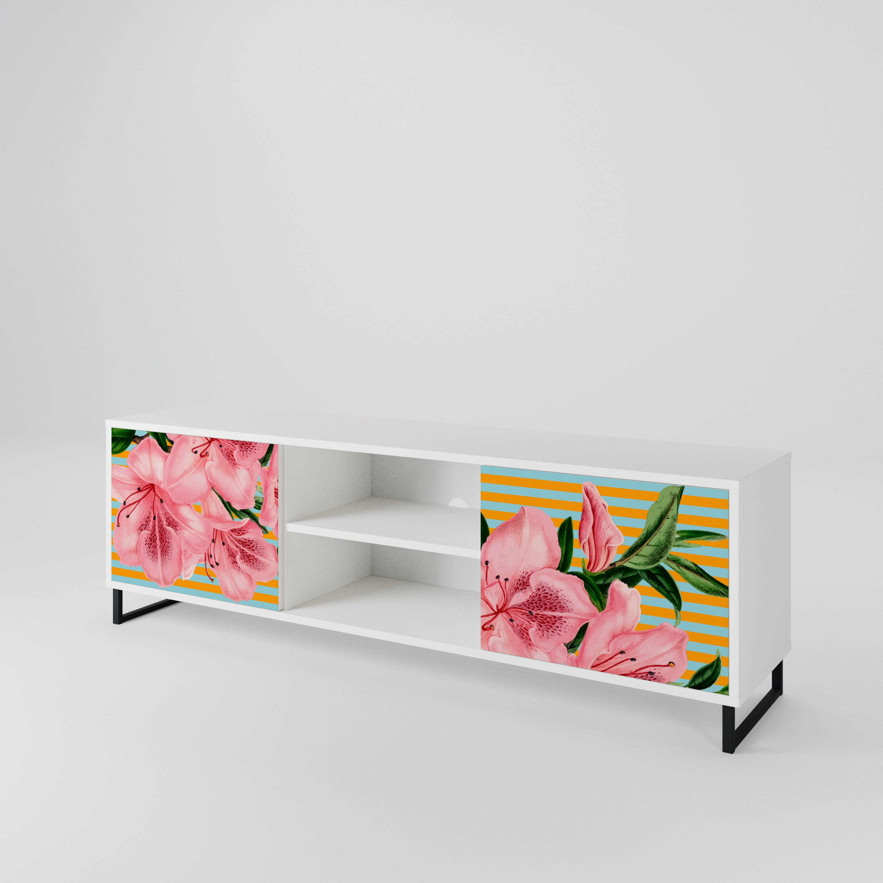 FRAGILE BEAUTY Mueble de TV de 2 Puertas