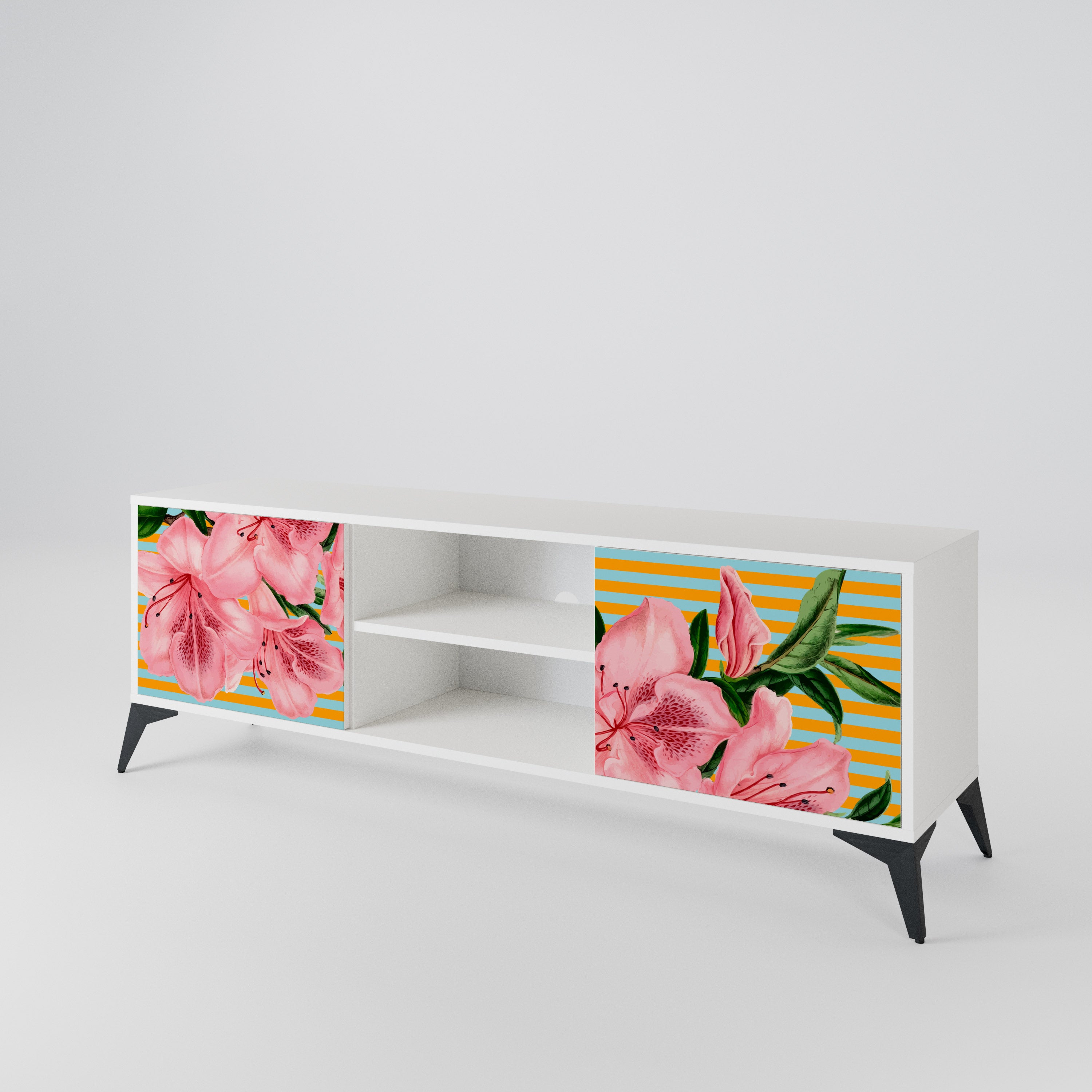 FRAGILE BEAUTY Mueble de TV de 2 Puertas