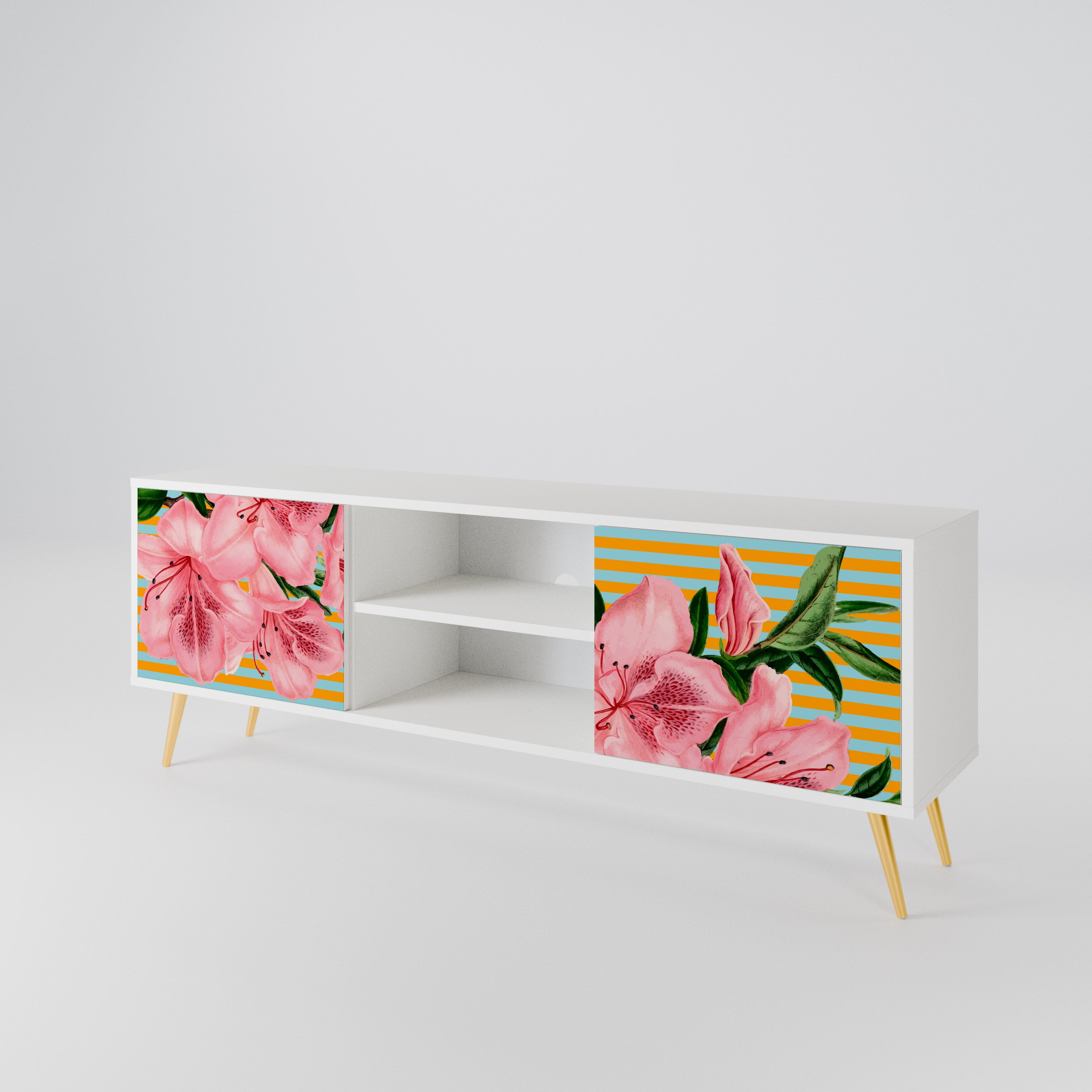 FRAGILE BEAUTY Mueble de TV de 2 Puertas