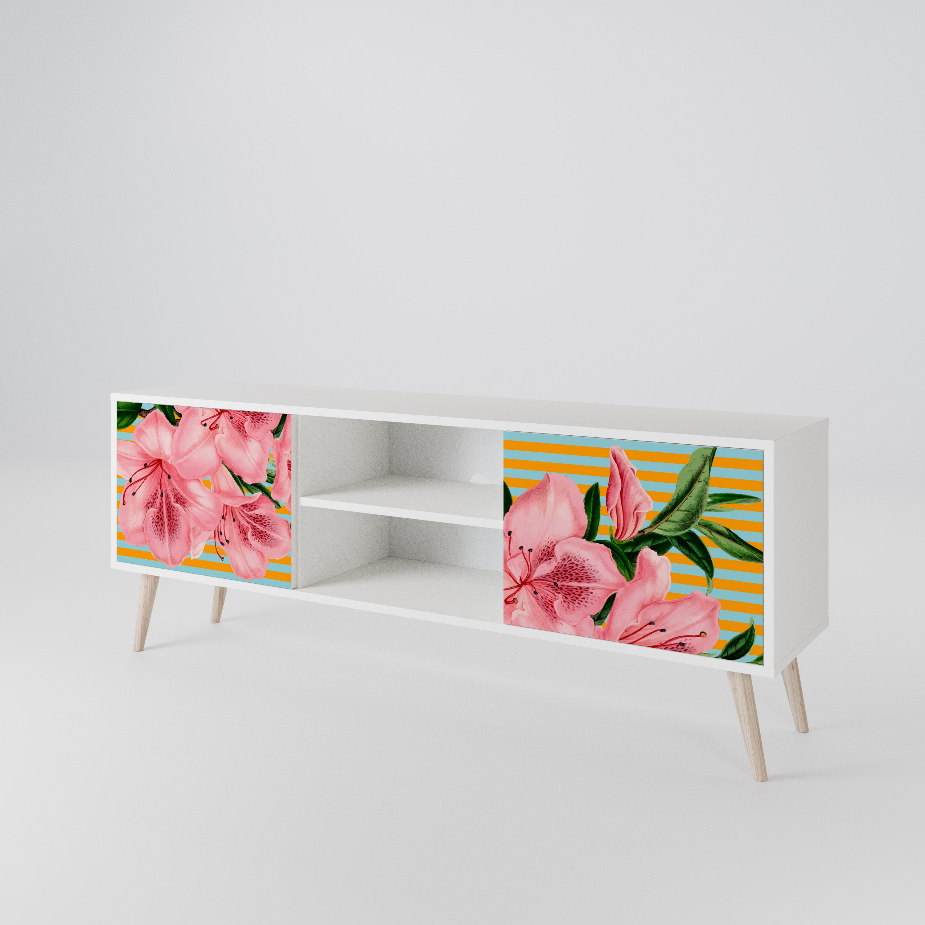 FRAGILE BEAUTY Mueble de TV de 2 Puertas