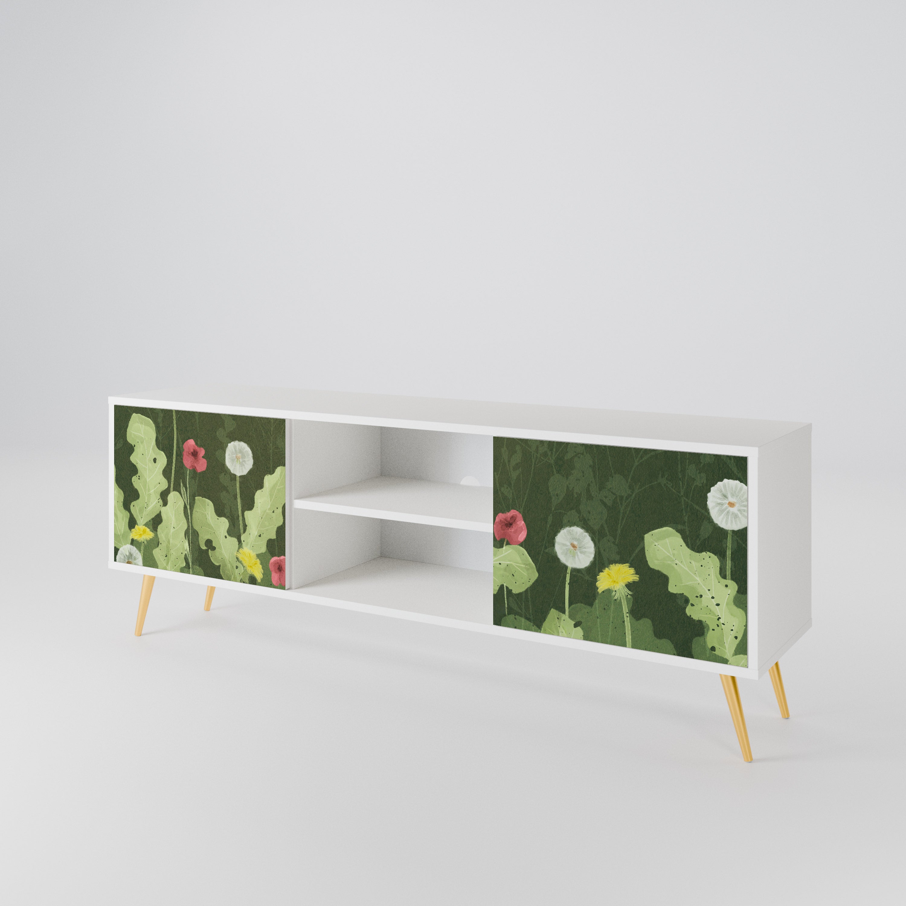 DANDELION AMUSE Mueble de TV de 2 Puertas