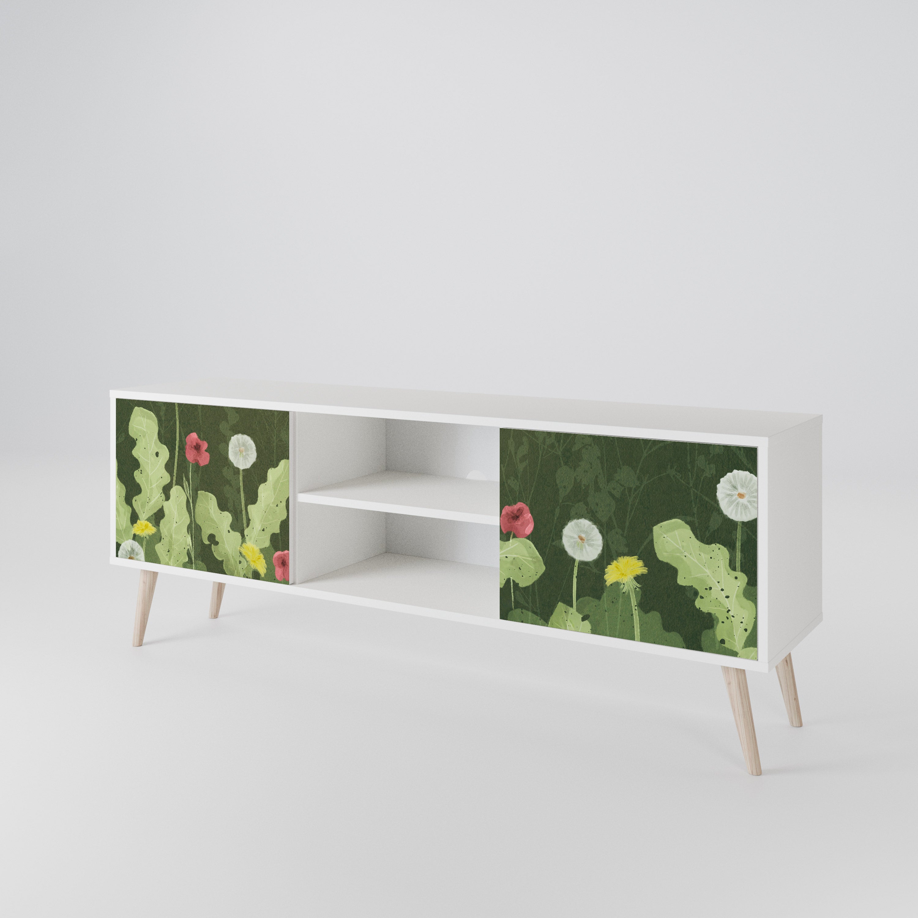 DANDELION AMUSE Mueble de TV de 2 Puertas