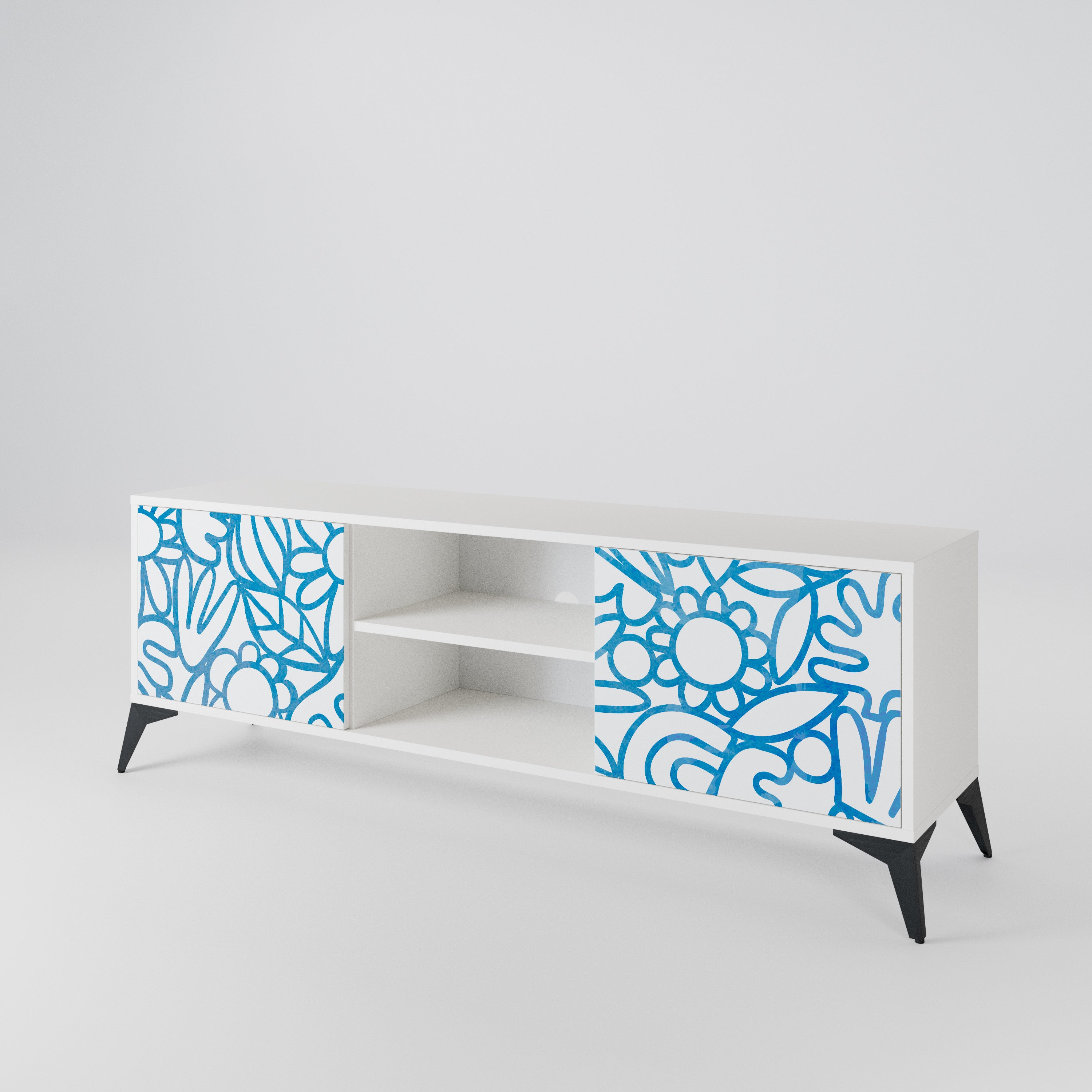 BLOOMY MORNING Mueble de TV de 2 Puertas