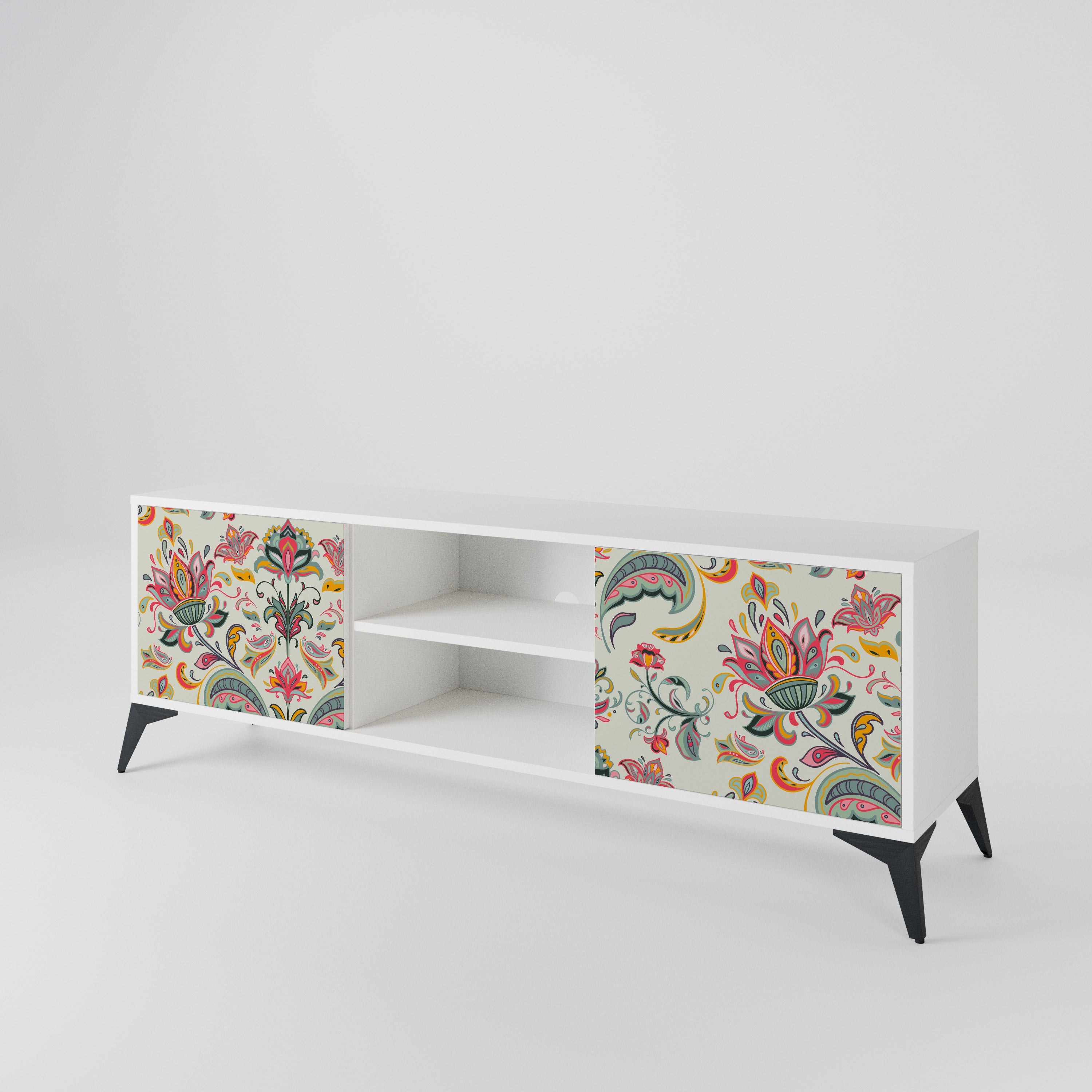 ORGANIC FOLKLORE Mueble de TV de 2 Puertas