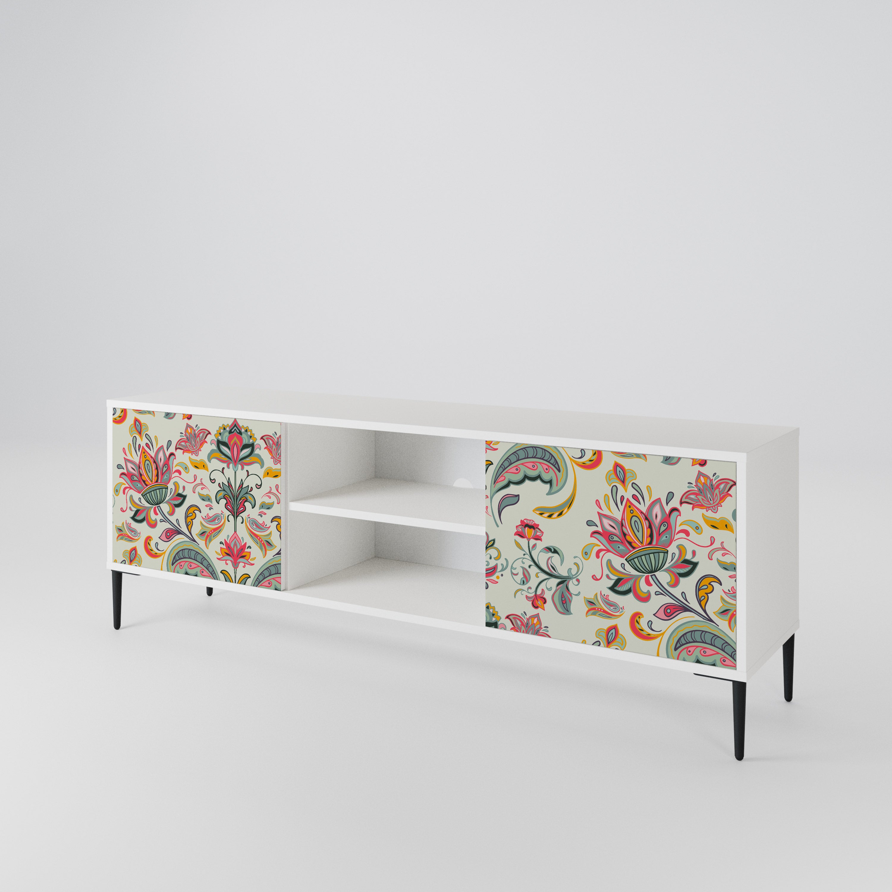 ORGANIC FOLKLORE Mueble de TV de 2 Puertas