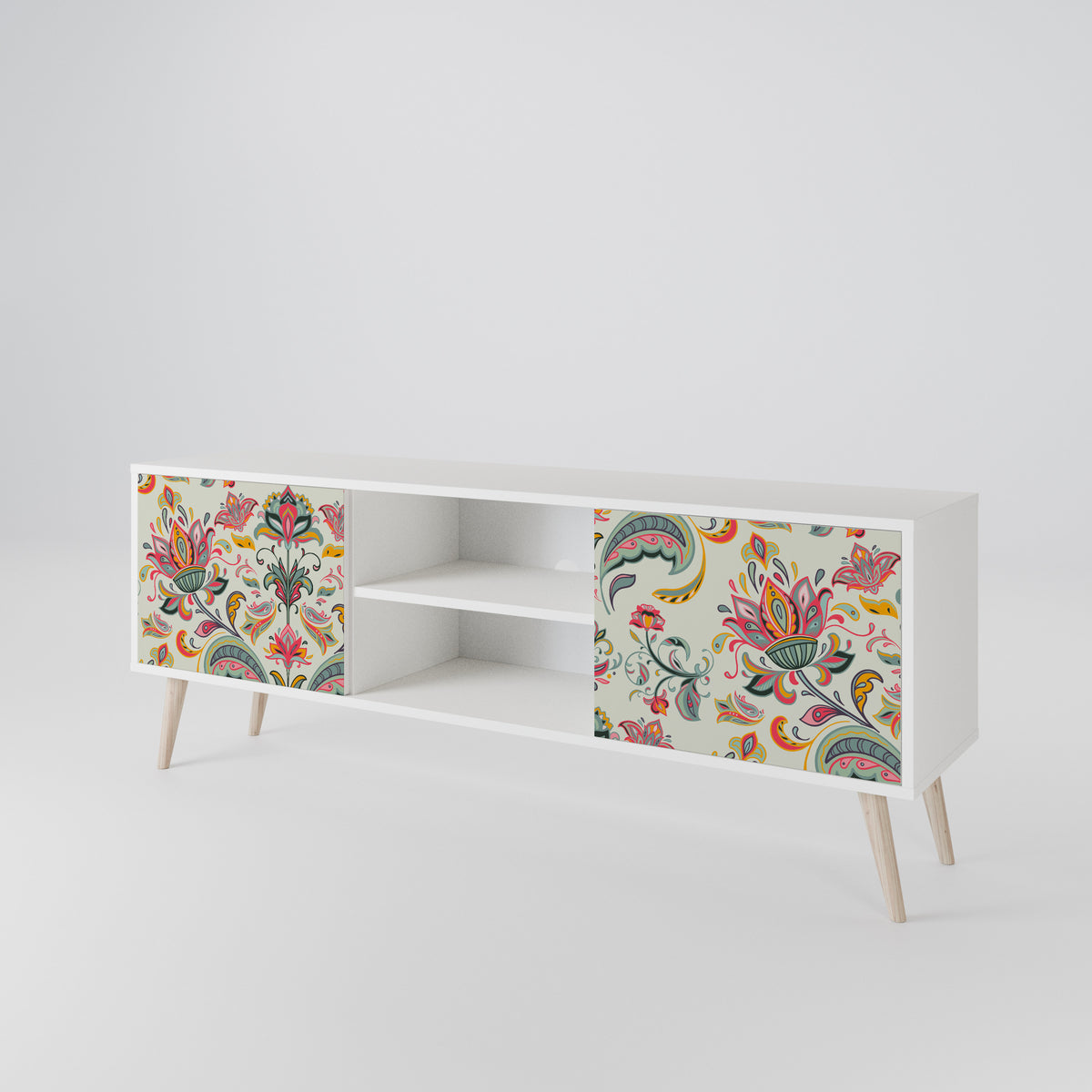 ORGANIC FOLKLORE Mueble de TV de 2 Puertas