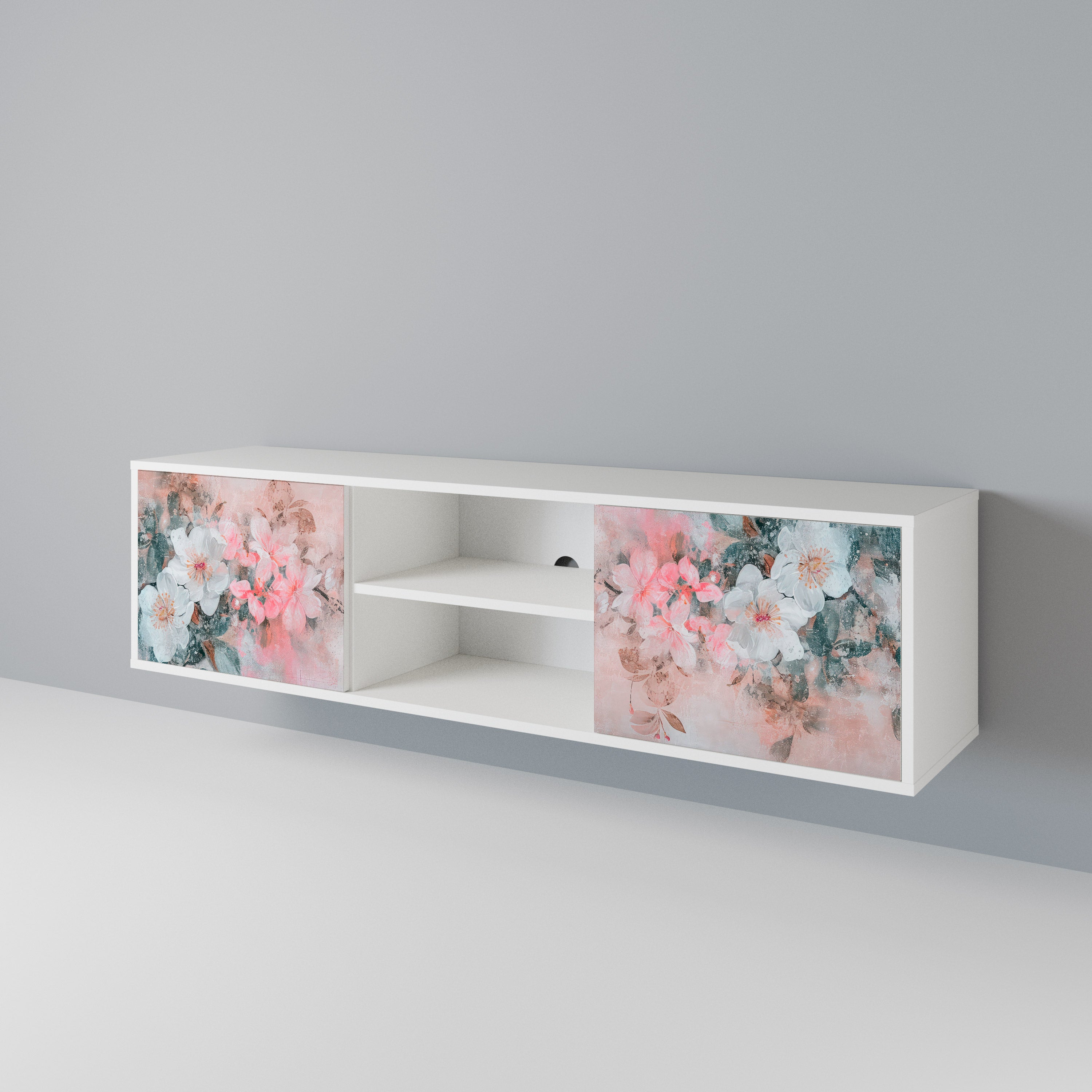 CHERRY BLOSSOM Mueble de TV de 2 Puertas