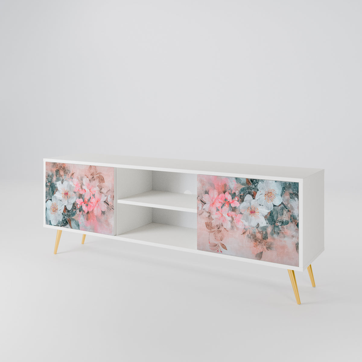 CHERRY BLOSSOM Mueble de TV de 2 Puertas