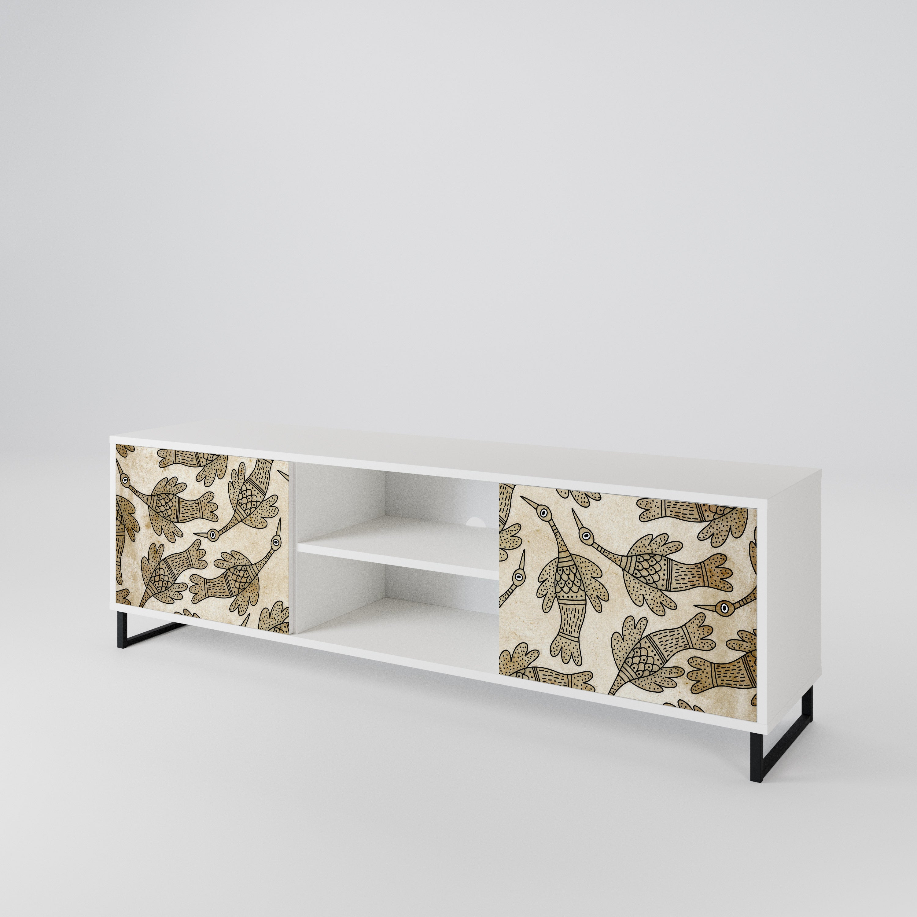 ALMONDINE SONGBIRD Mueble de TV de 2 Puertas