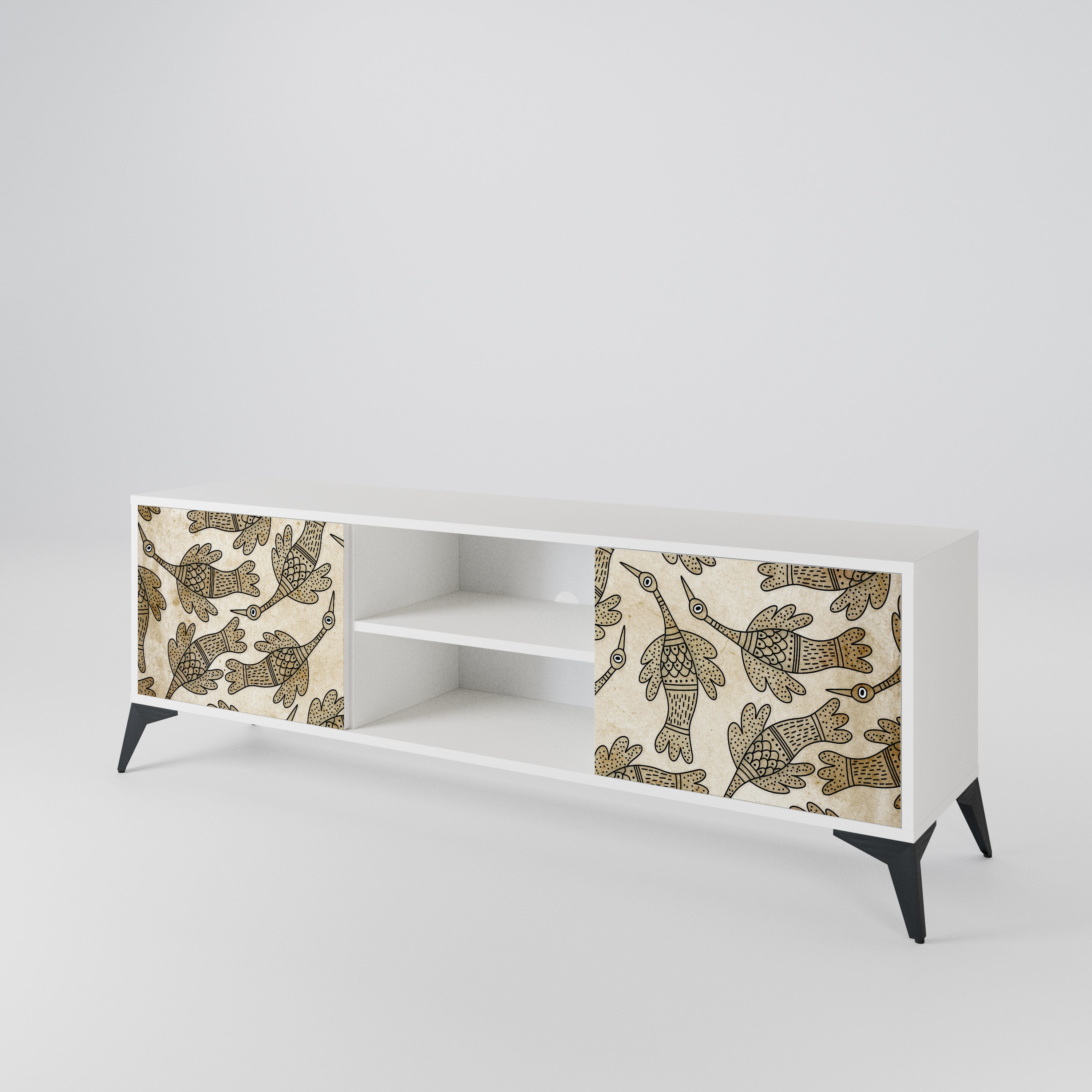 ALMONDINE SONGBIRD Mueble de TV de 2 Puertas