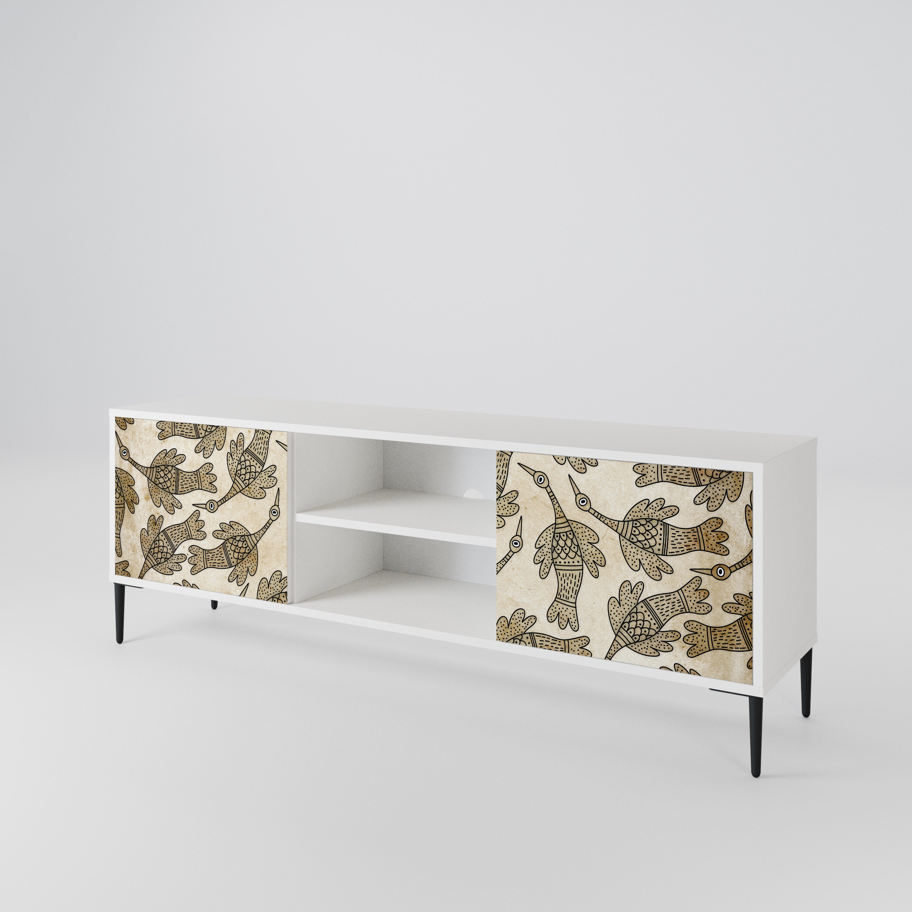 ALMONDINE SONGBIRD Mueble de TV de 2 Puertas