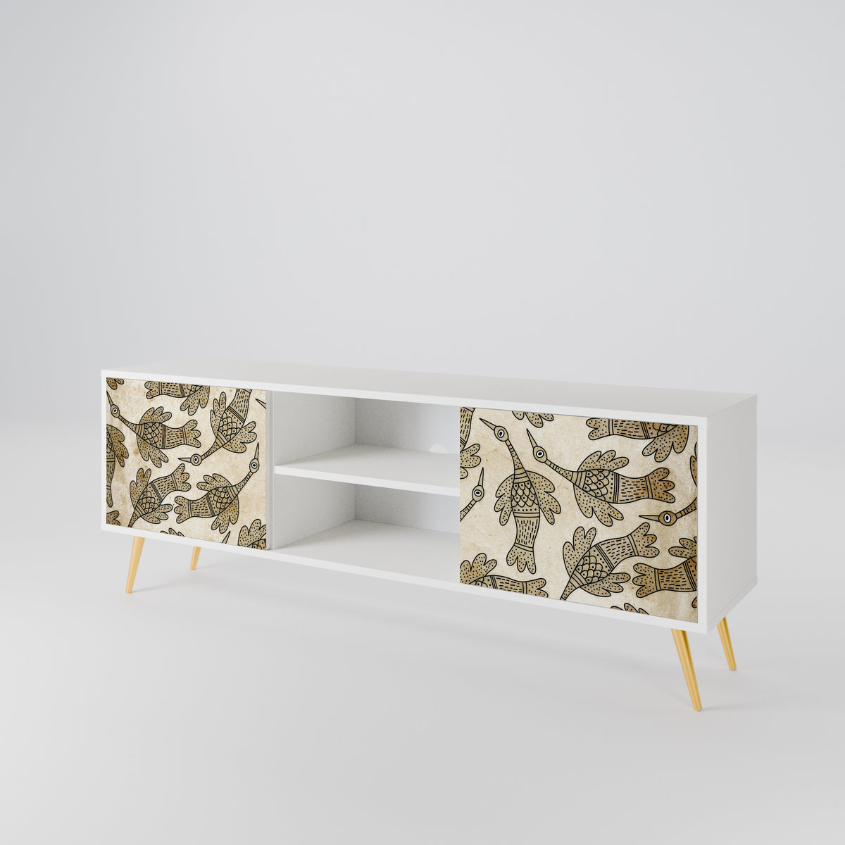 ALMONDINE SONGBIRD Mueble de TV de 2 Puertas