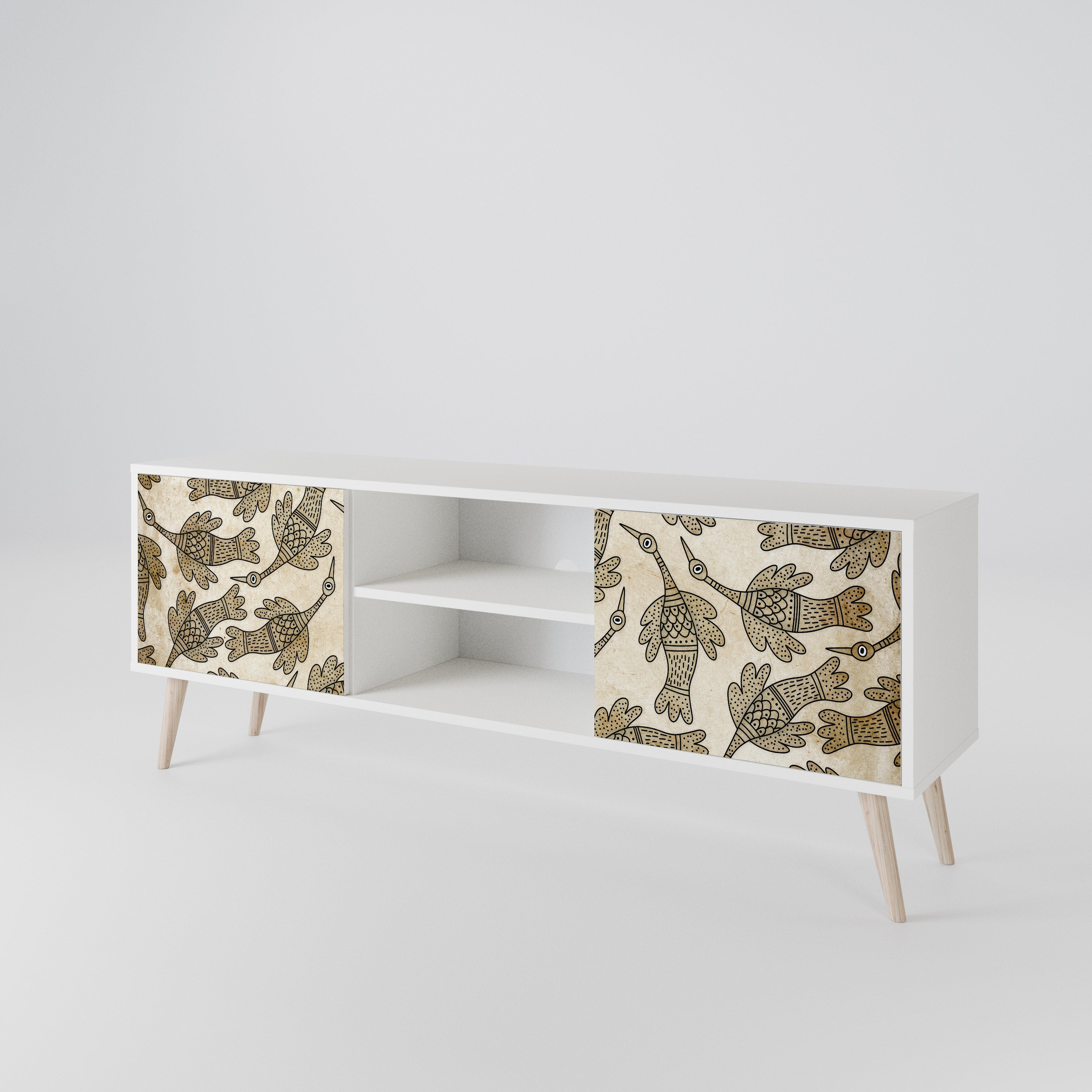 ALMONDINE SONGBIRD Mueble de TV de 2 Puertas
