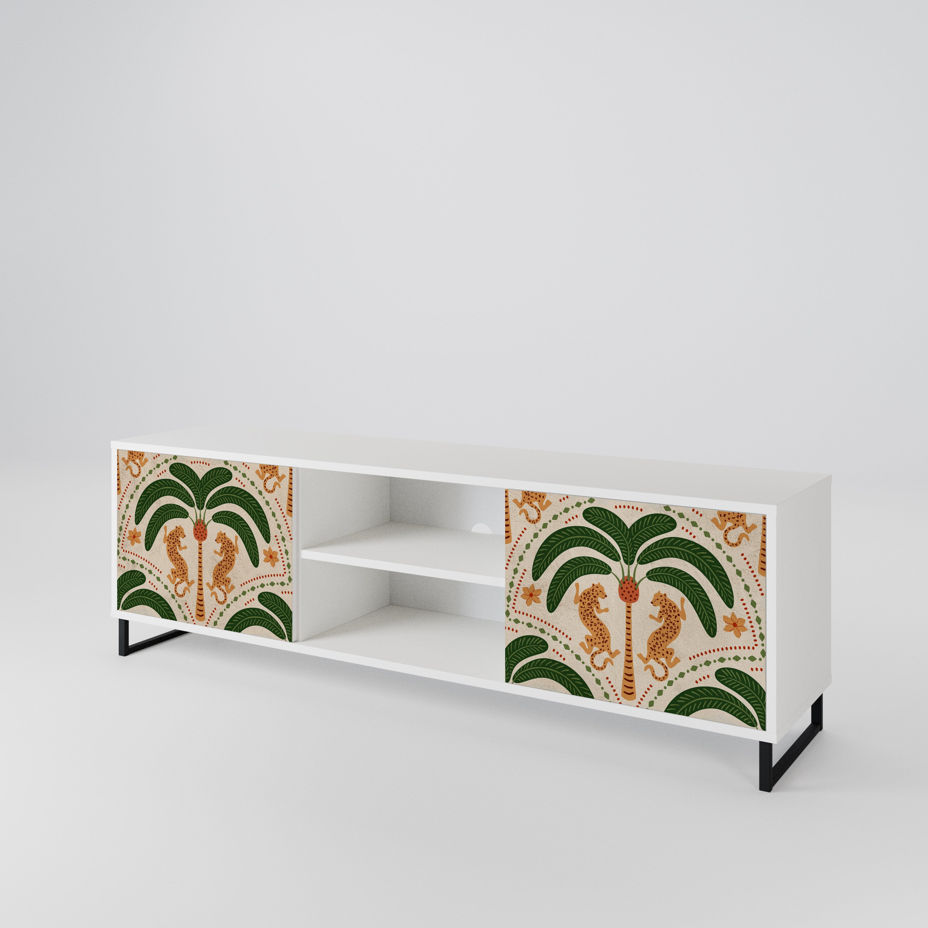 DANCING PREDATORS Mueble de TV de 2 Puertas